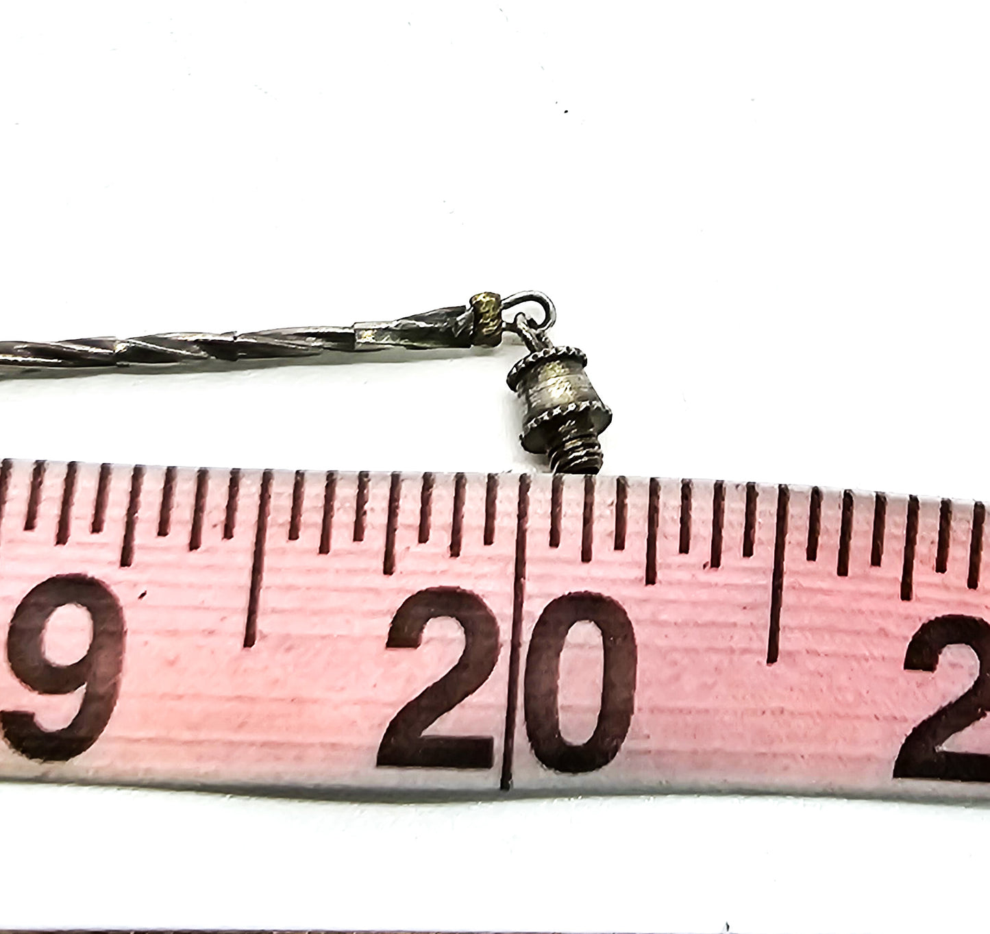 Rose Quartz pink gemstone silver toned layered retro vintage necklace