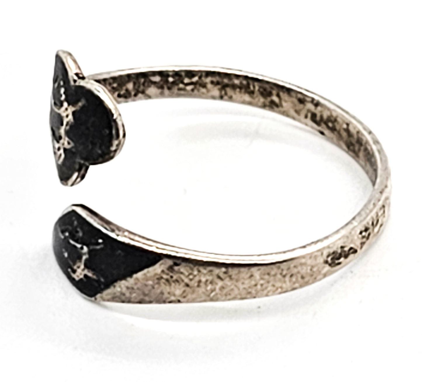 Siam Maleka goddess of lightning dancing sterling silver torsade vintage wrap ring