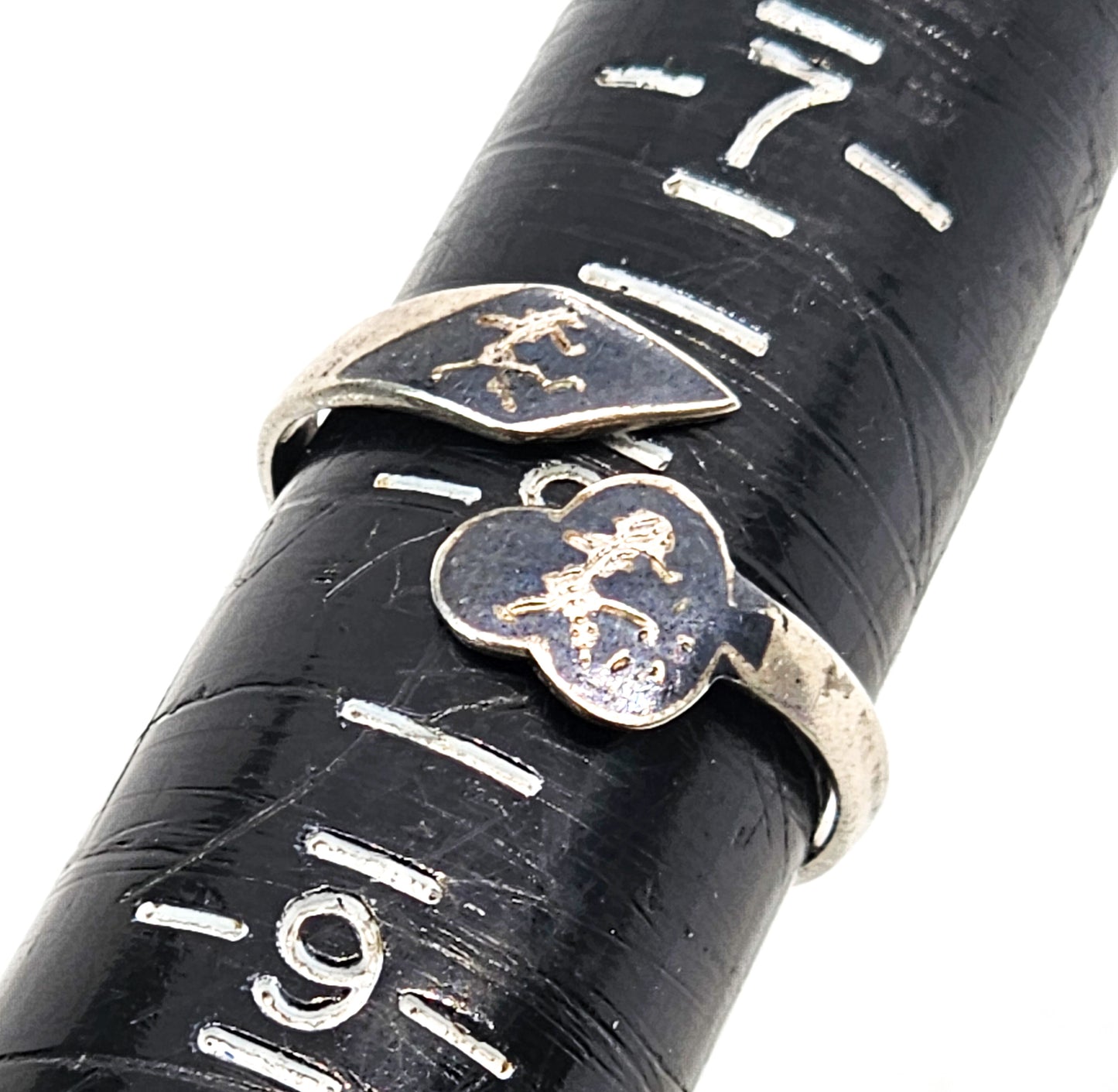 Siam Maleka goddess of lightning dancing sterling silver torsade vintage wrap ring