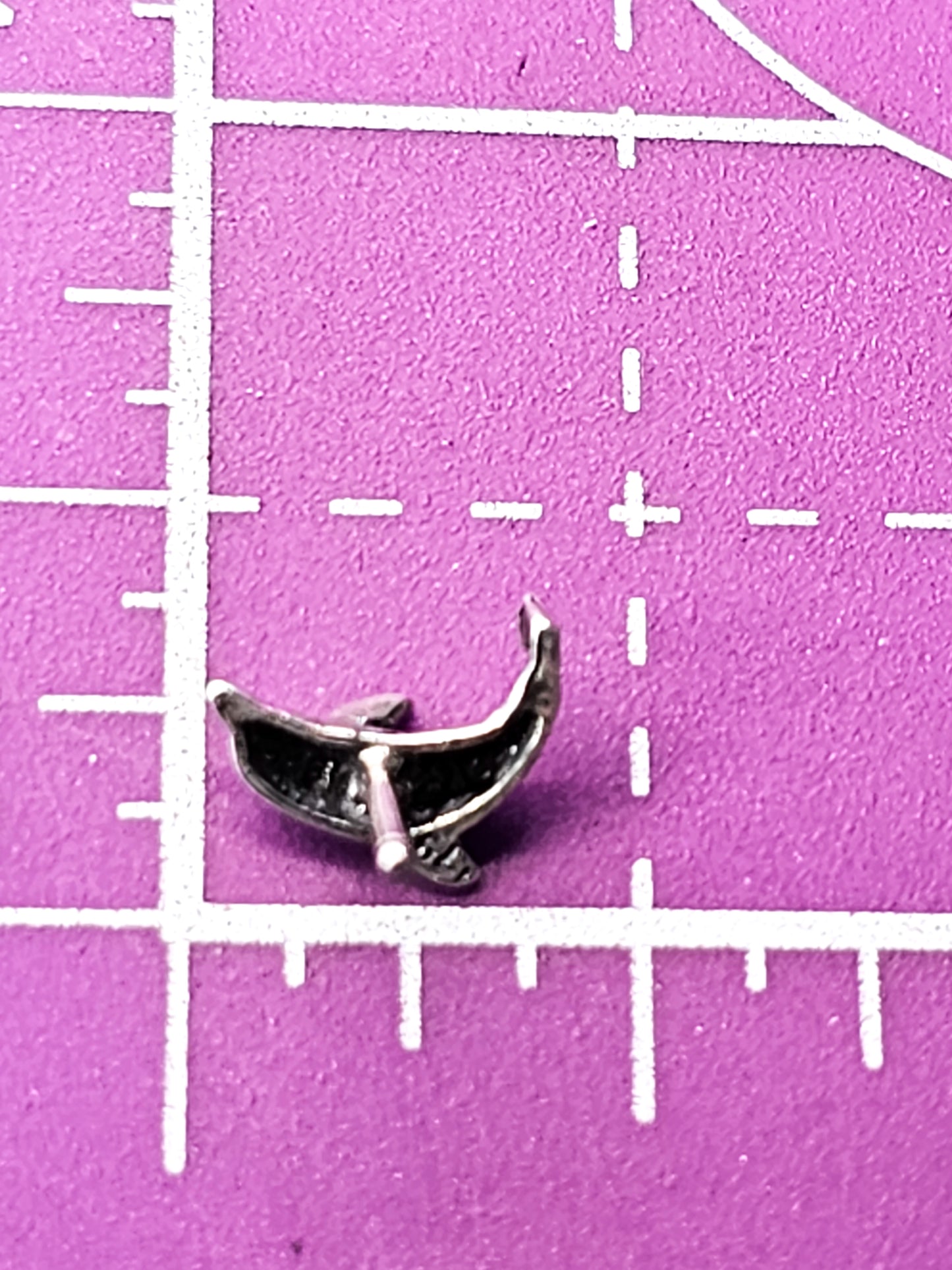 Jumping Dolphin vintage sterling silver stud earrings