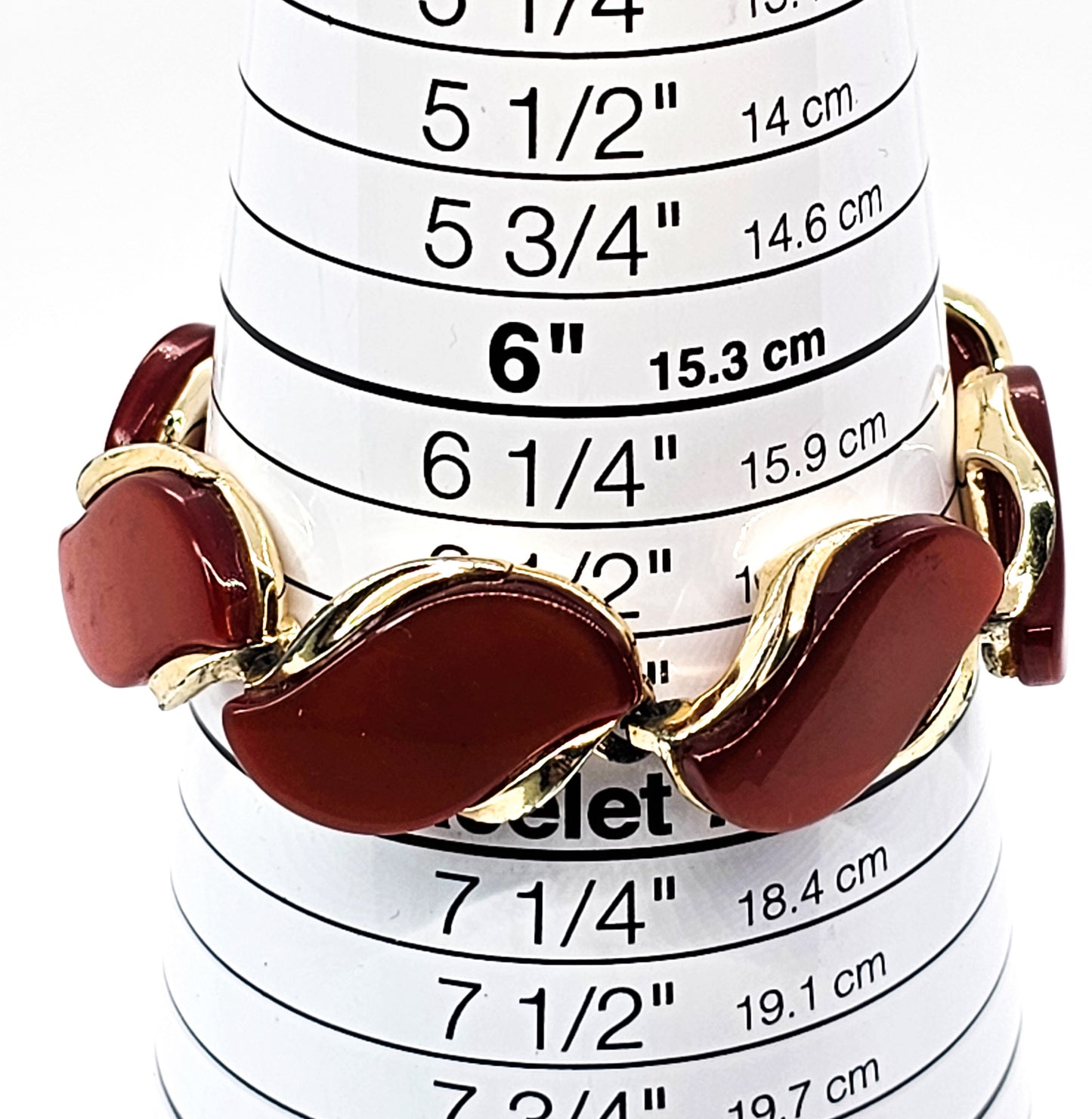 Lisner Thermoset gold toned vintage signed mid century bracelet