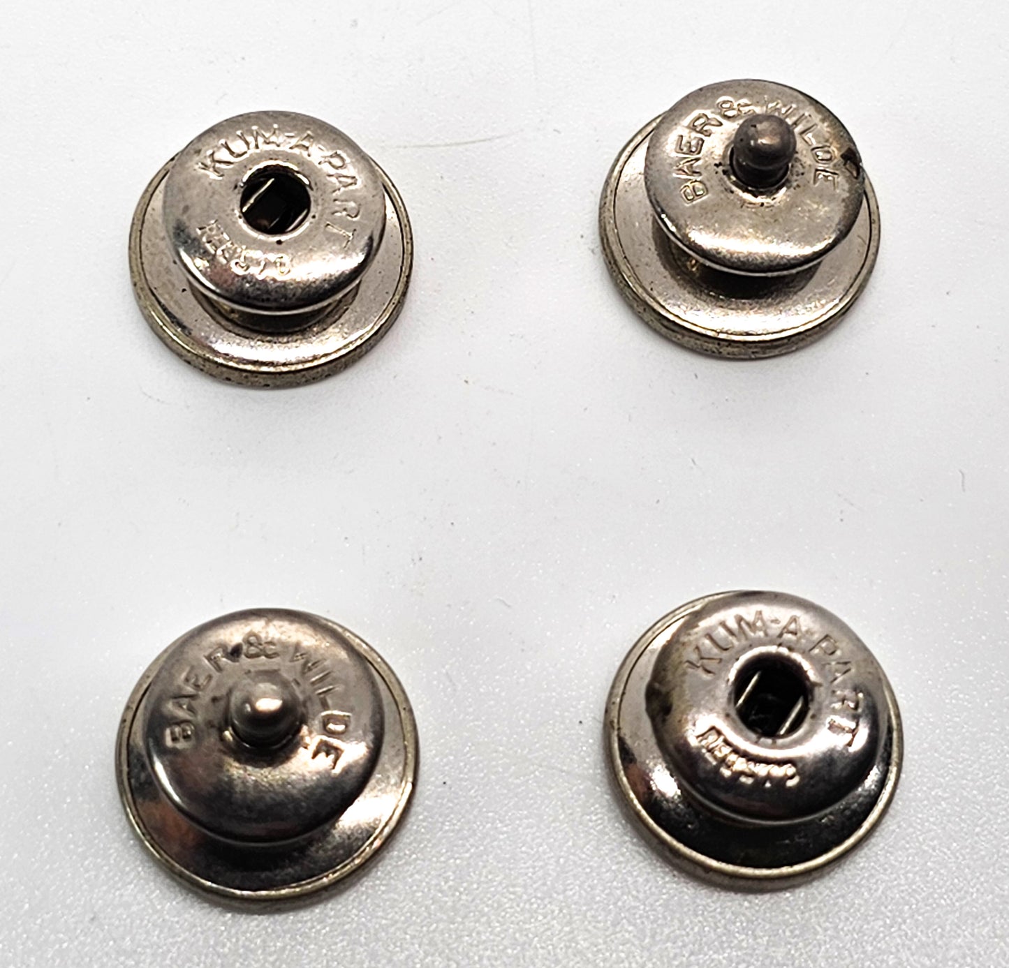 KUM-A-PART BAER & WILDE Art Deco Asian N Monogram Snap Cufflinks