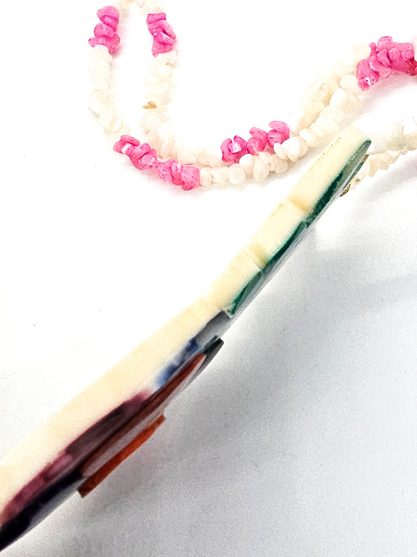 Pink and blue Mother of Pearl MOP multistrand vintage necklace Philippines