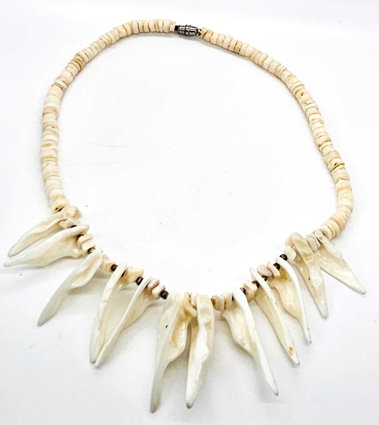 Mermaid collar Conch shell vintage  natural beaded statement necklace