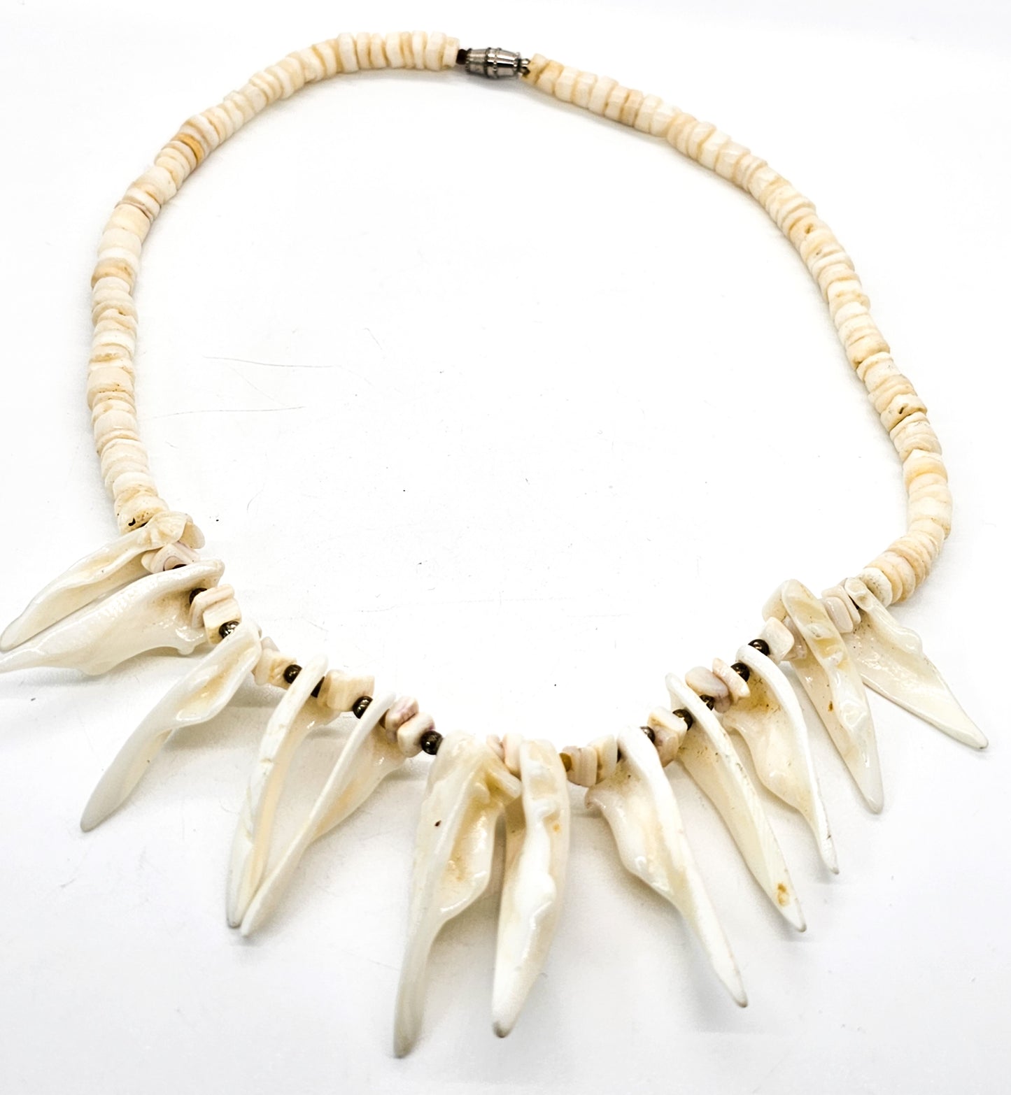 Mermaid collar Conch shell vintage  natural beaded statement necklace