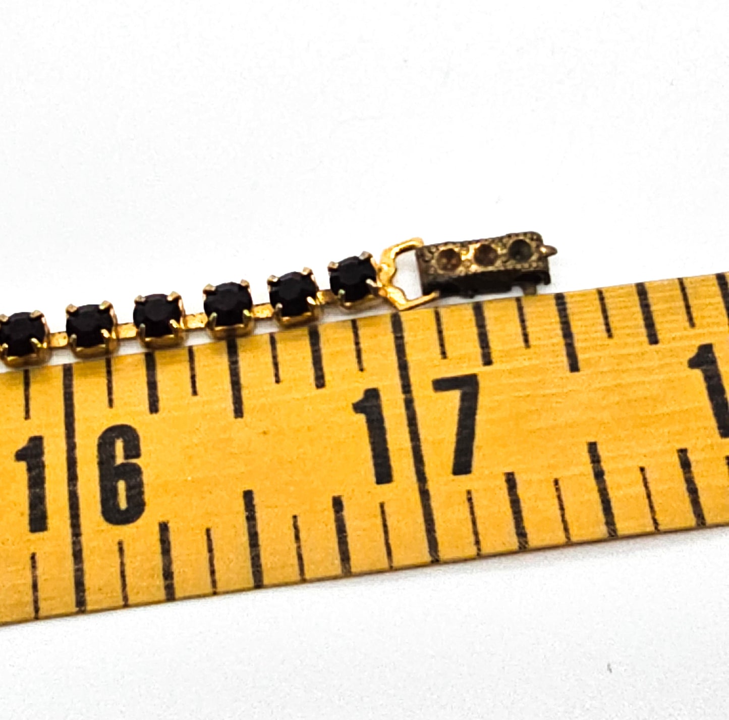 Ruby Red rhinestone vintage red and gold statement bib mid century necklace