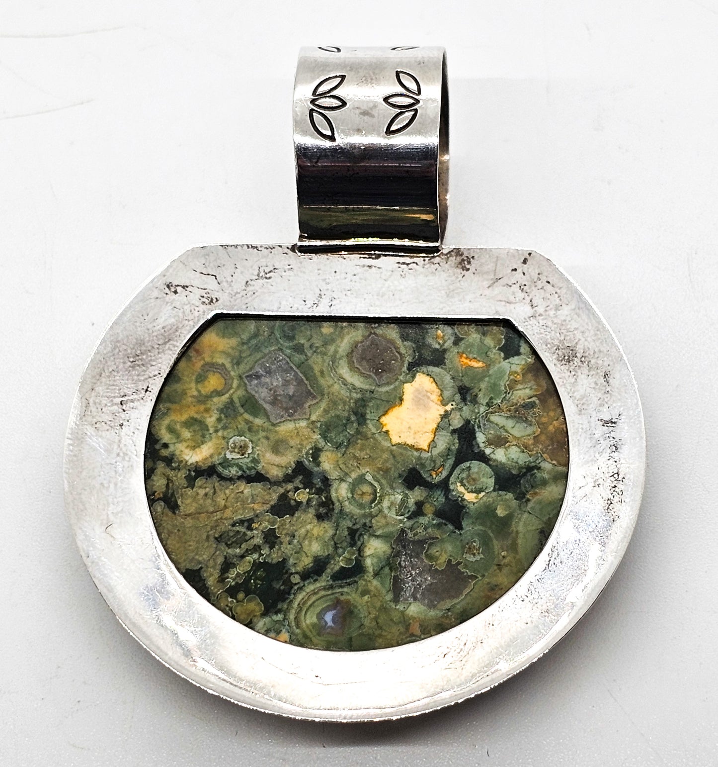 Desert Rose Trading Jay King DTR Ocean Jasper sterling silver Southwestern pendant