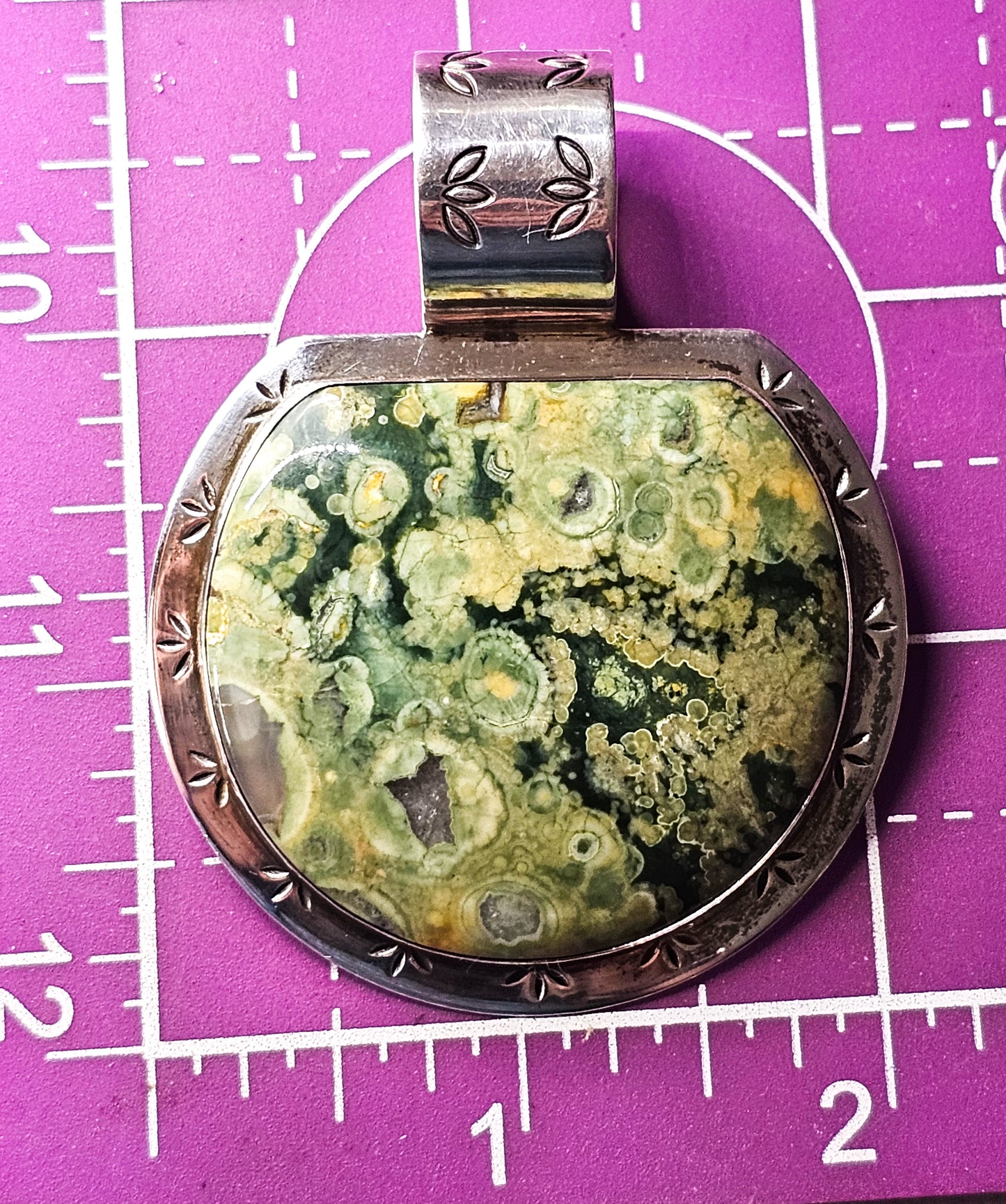 Desert Rose Trading Jay King DTR Ocean Jasper sterling silver Southwestern pendant