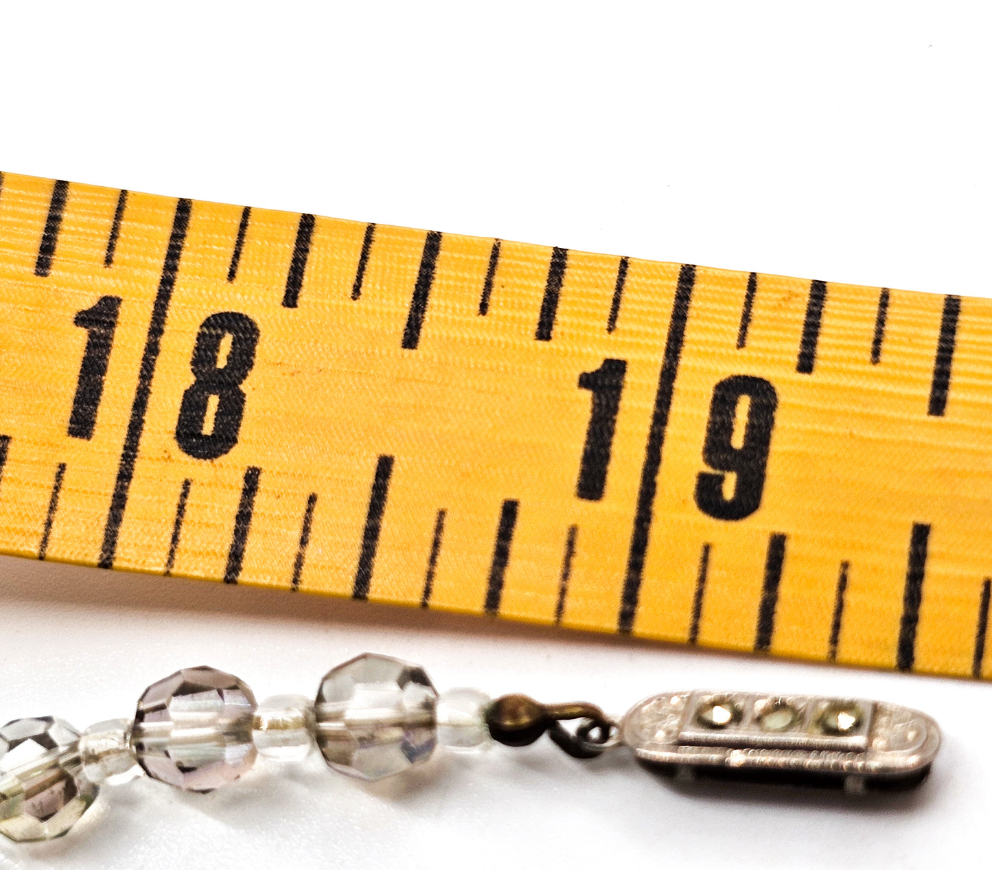 Austrian crystal smoky aurora borealis graduated beaded vintage mid century necklace