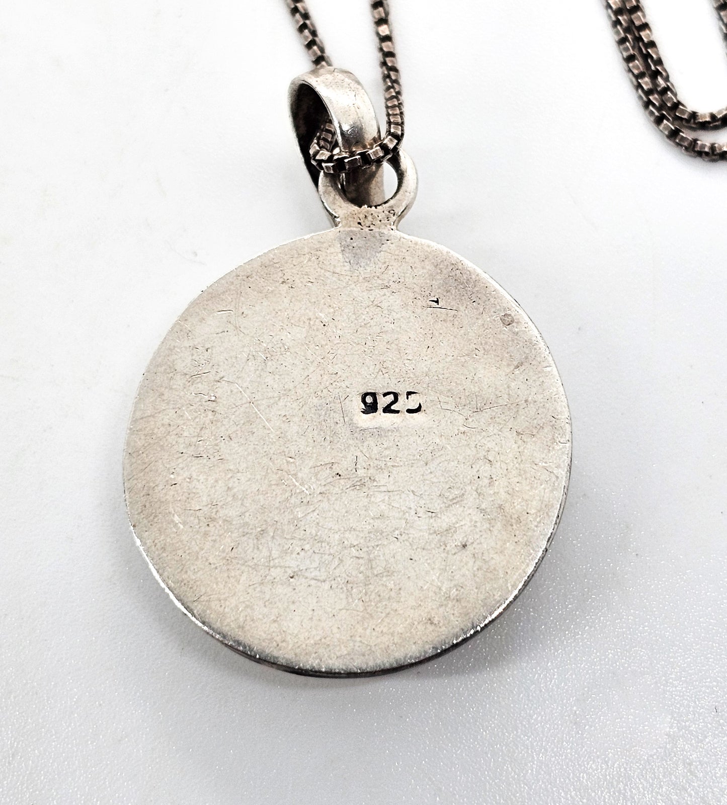Ganesh Tibetan prayer sterling silver pendant necklace