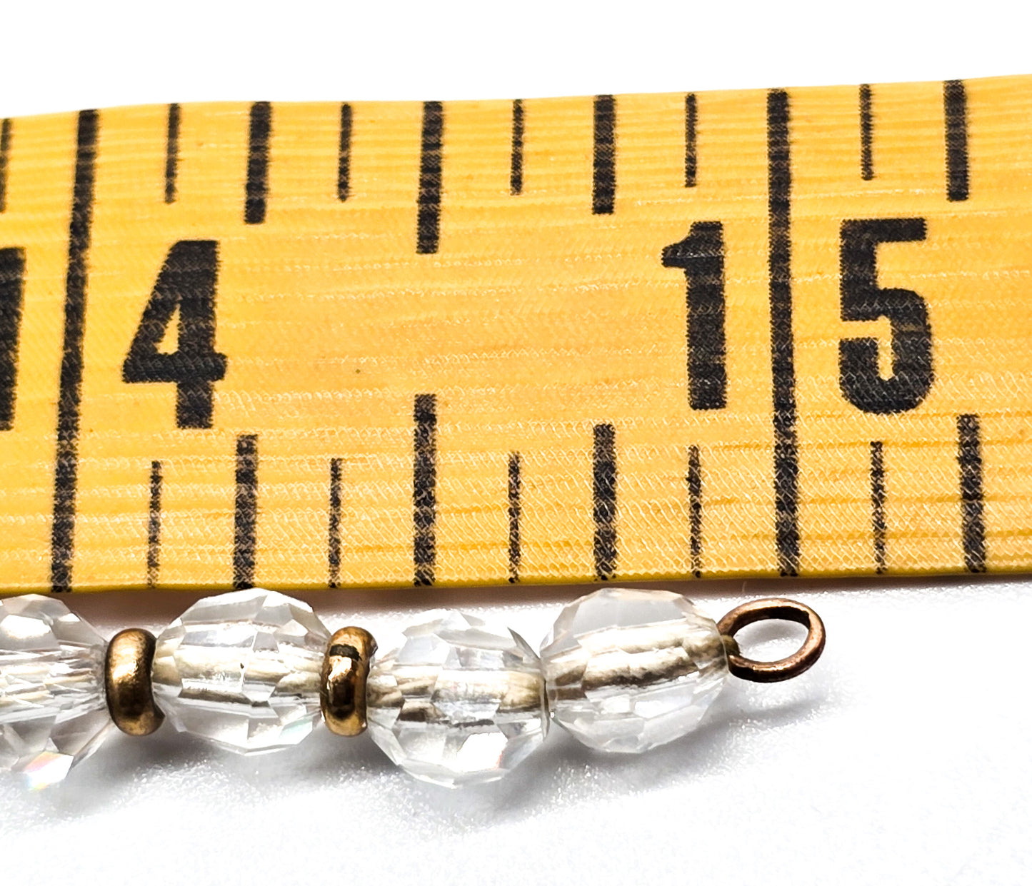 Art Deco gold filled faceted lead crystal graduated beaded antique necklace