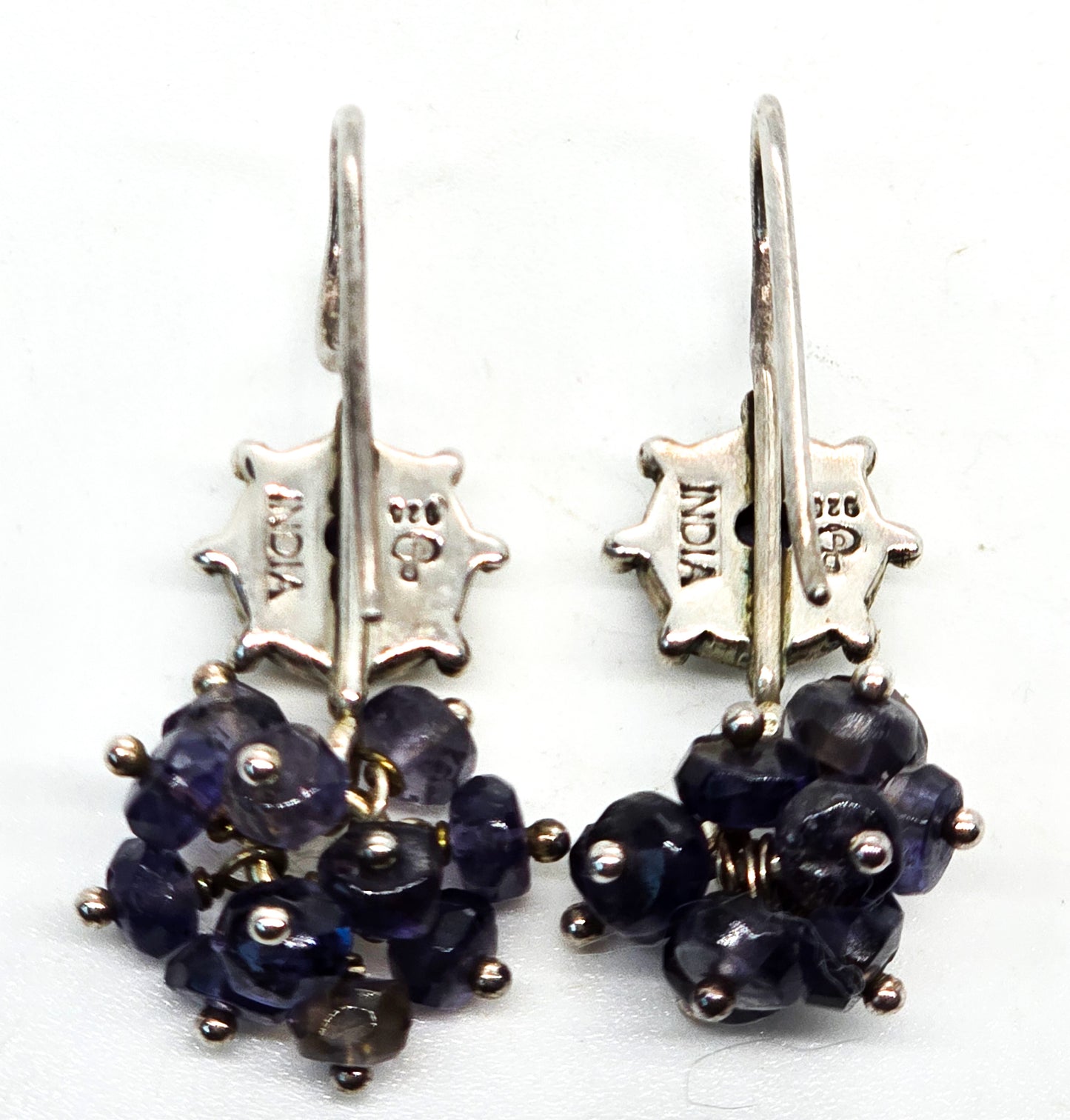 DP Doug Paulus India Iolite Sterling silver gemstone vintage sterling silver earrings