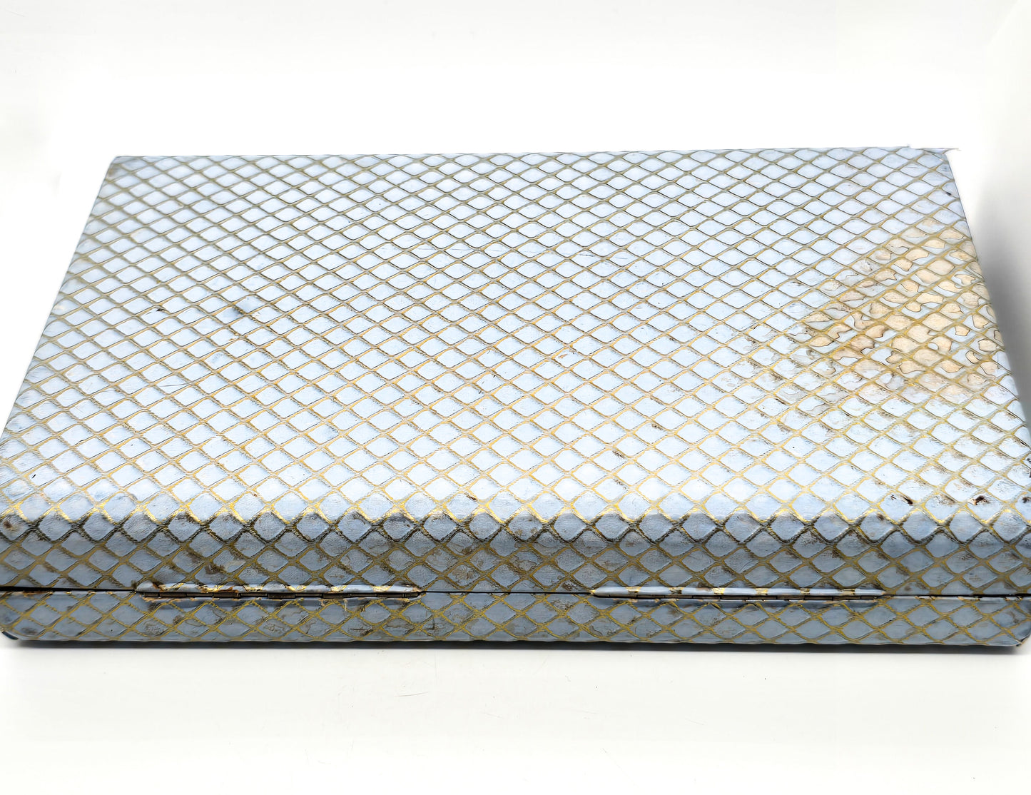 Milady Boxed gold Aurora Borealis vintage rhinestone earrings and necklace demi parure set