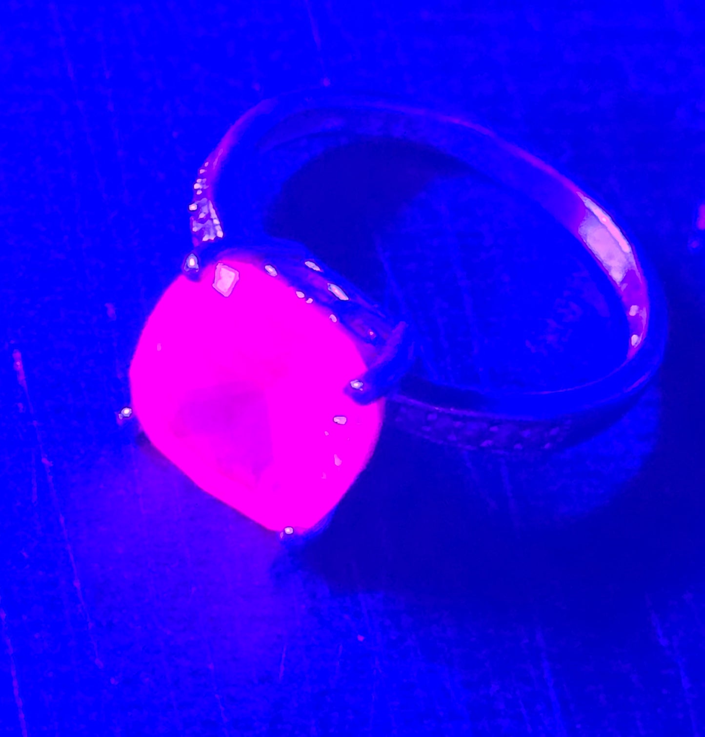 Helzberg jewlers Pink Sapphire 5ct Cushion cut HDS Diamond Sterling Silver ring size 7