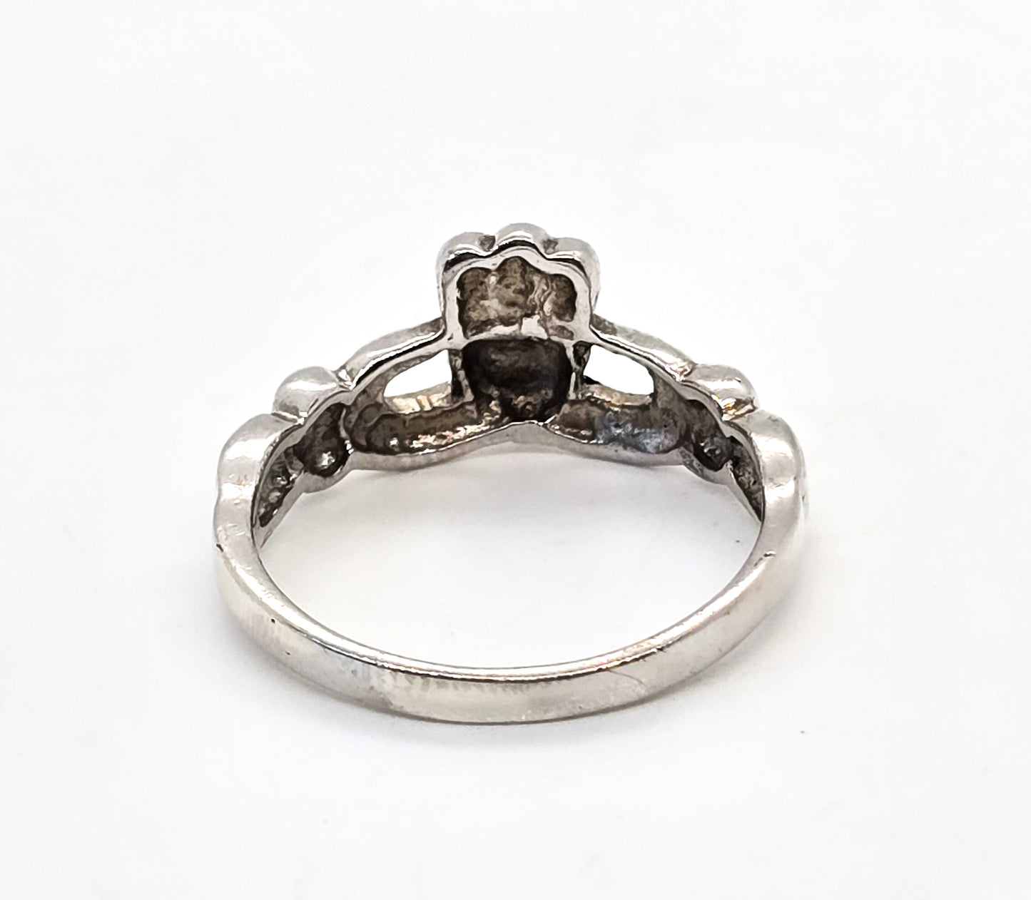 Claddagh Irish Druid sterling silver ring band size 8 and 1/2
