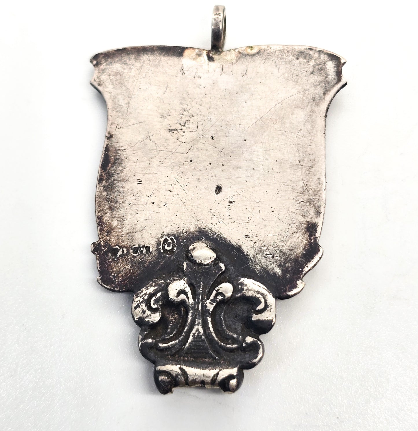Astro Hungarian Double Headed gryphon antique coat of arms 800 sterling silver pendant
