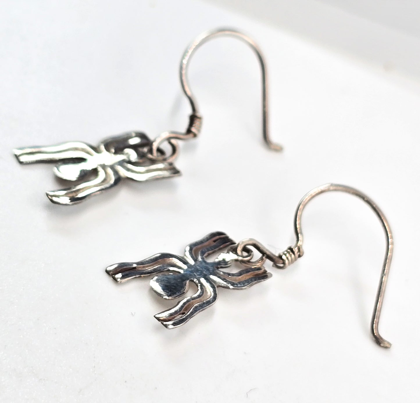 Nazca Incan Peruvian Native sterling silver vintage drop earrings Peru