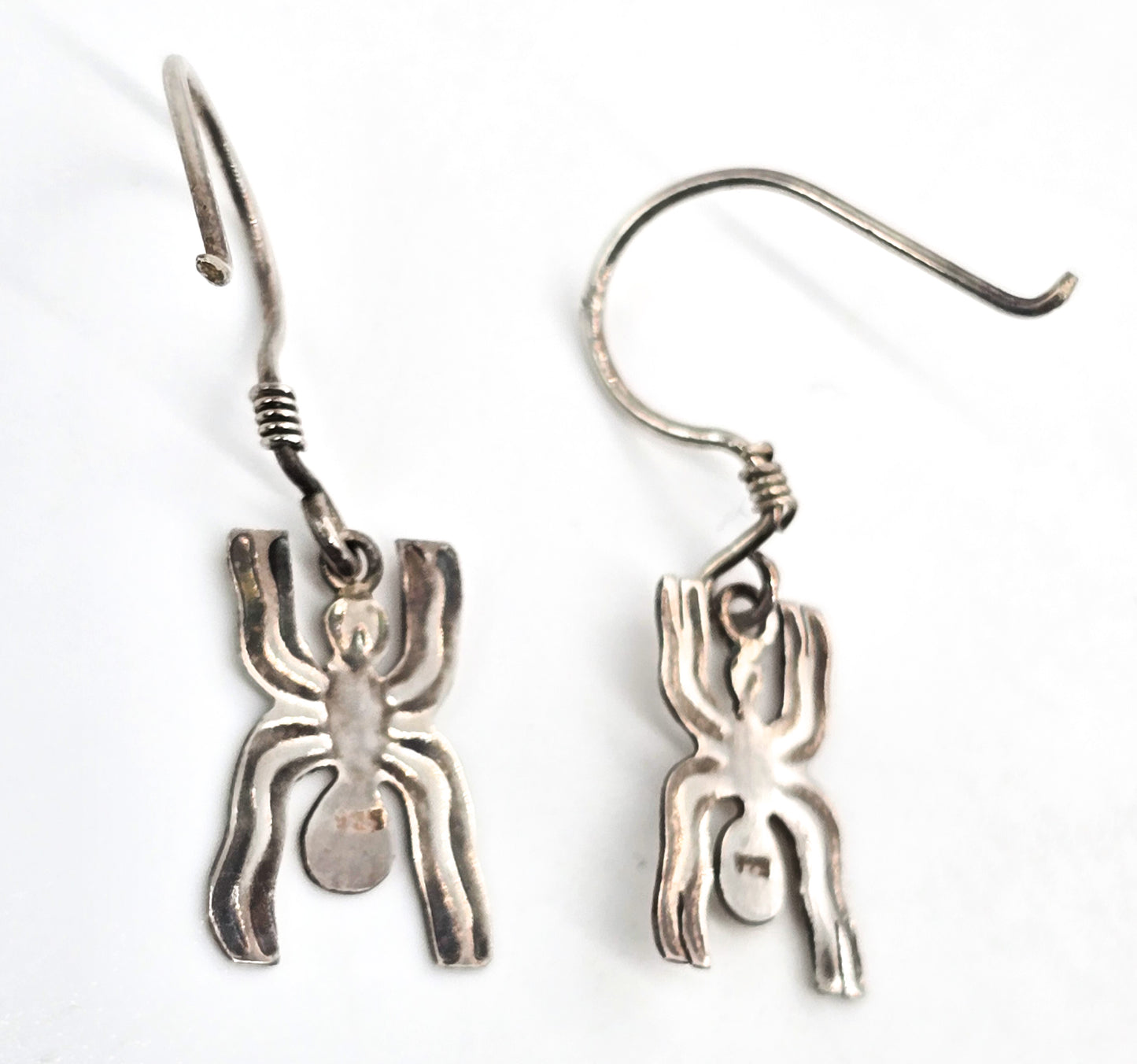 Nazca Incan Peruvian Native sterling silver vintage drop earrings Peru