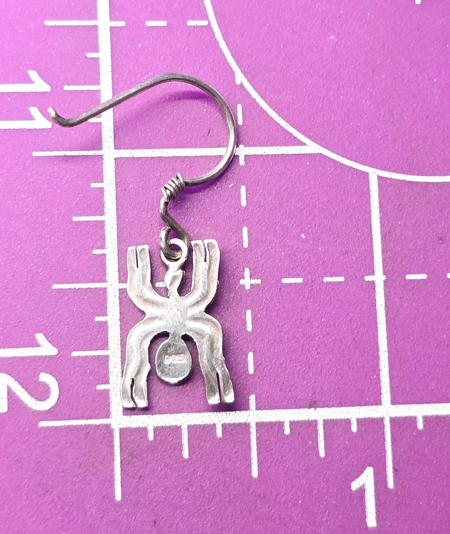 Nazca Incan Peruvian Native sterling silver vintage drop earrings Peru