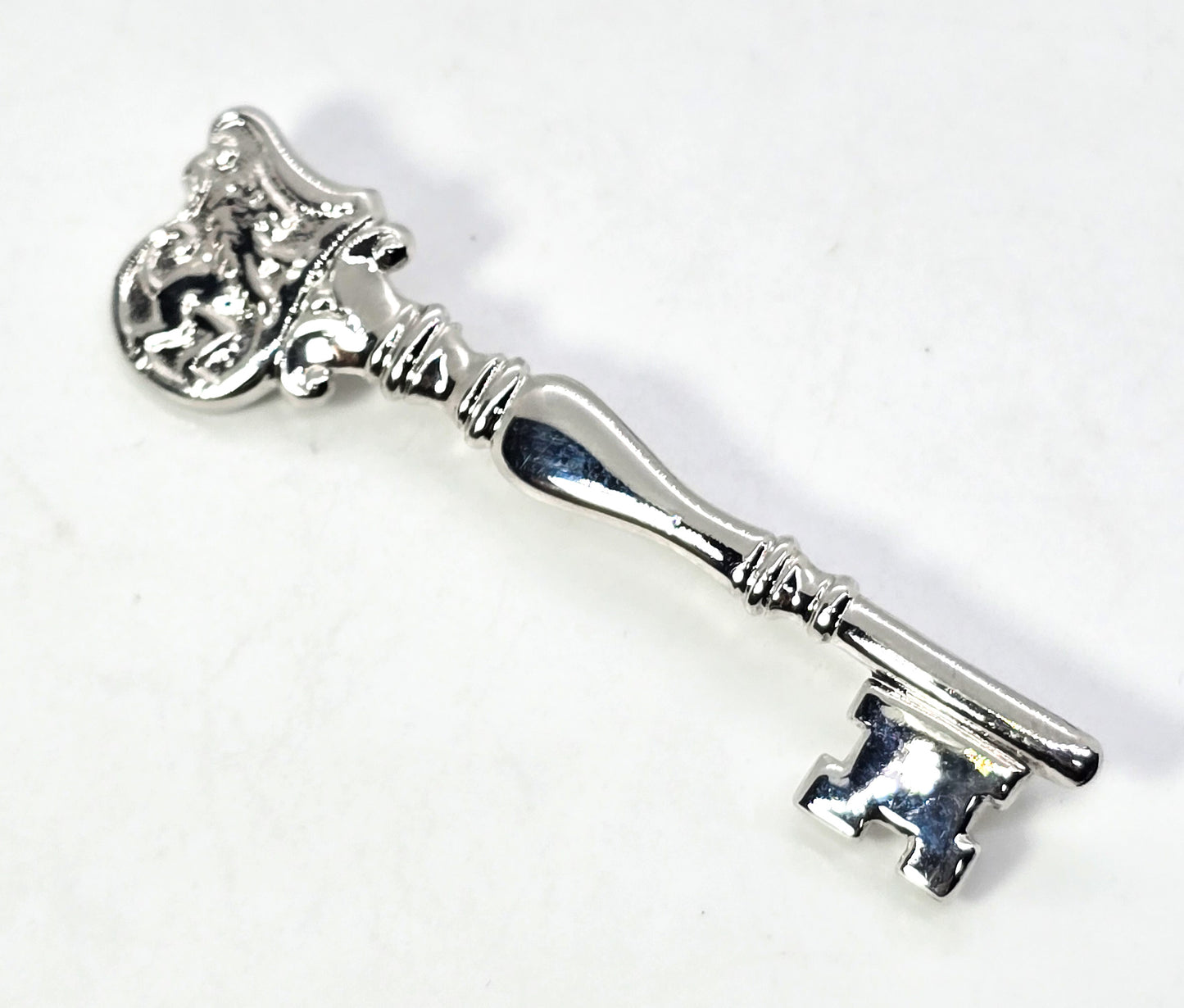 Rampant Lion Towle Sterling Key vintage signed sterling silver brooch