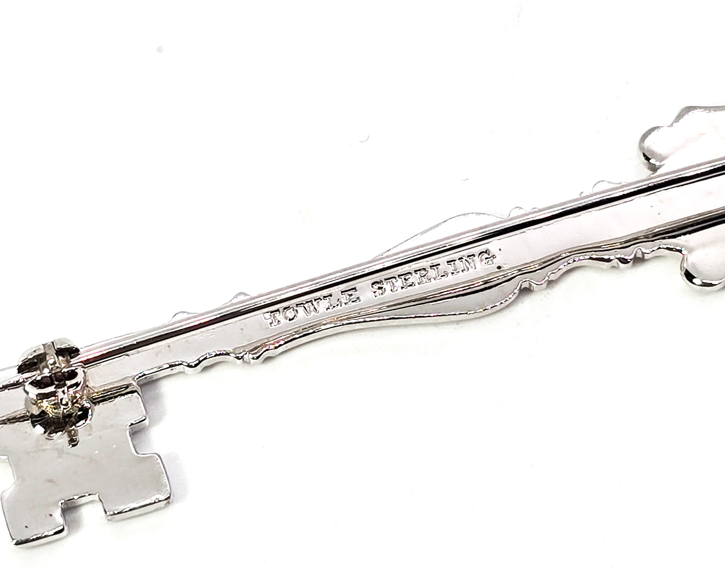Rampant Lion Towle Sterling Key vintage signed sterling silver brooch