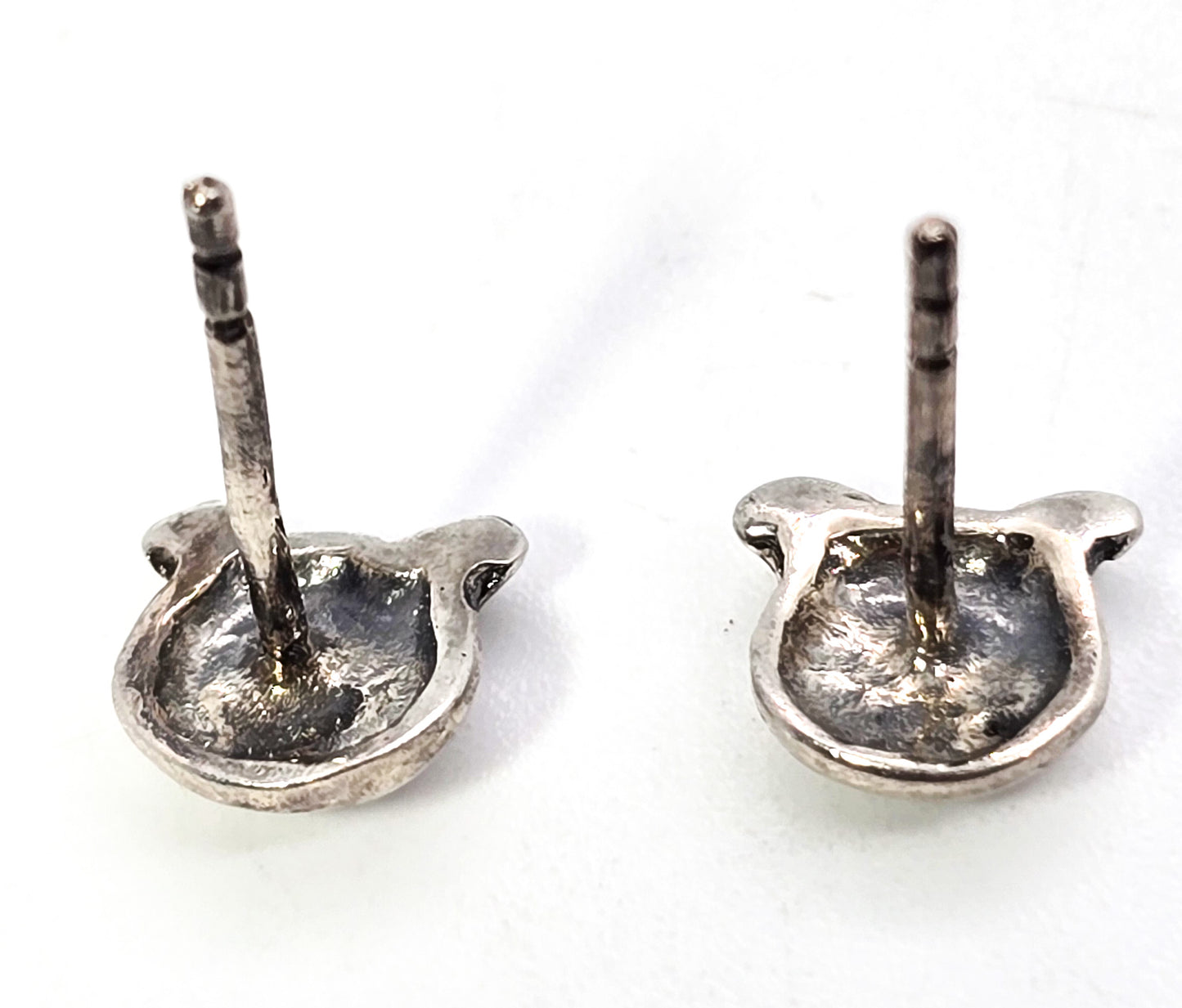 Little Piggy cute cartoon sterling silver pig head stud earrings farm barnyard