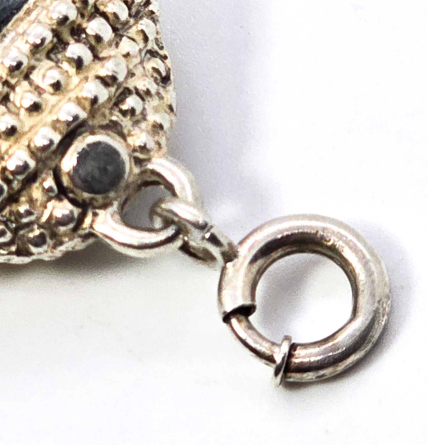 Danecraft Sterling silver vintage two faced Buddha Charm happy sad original clasp