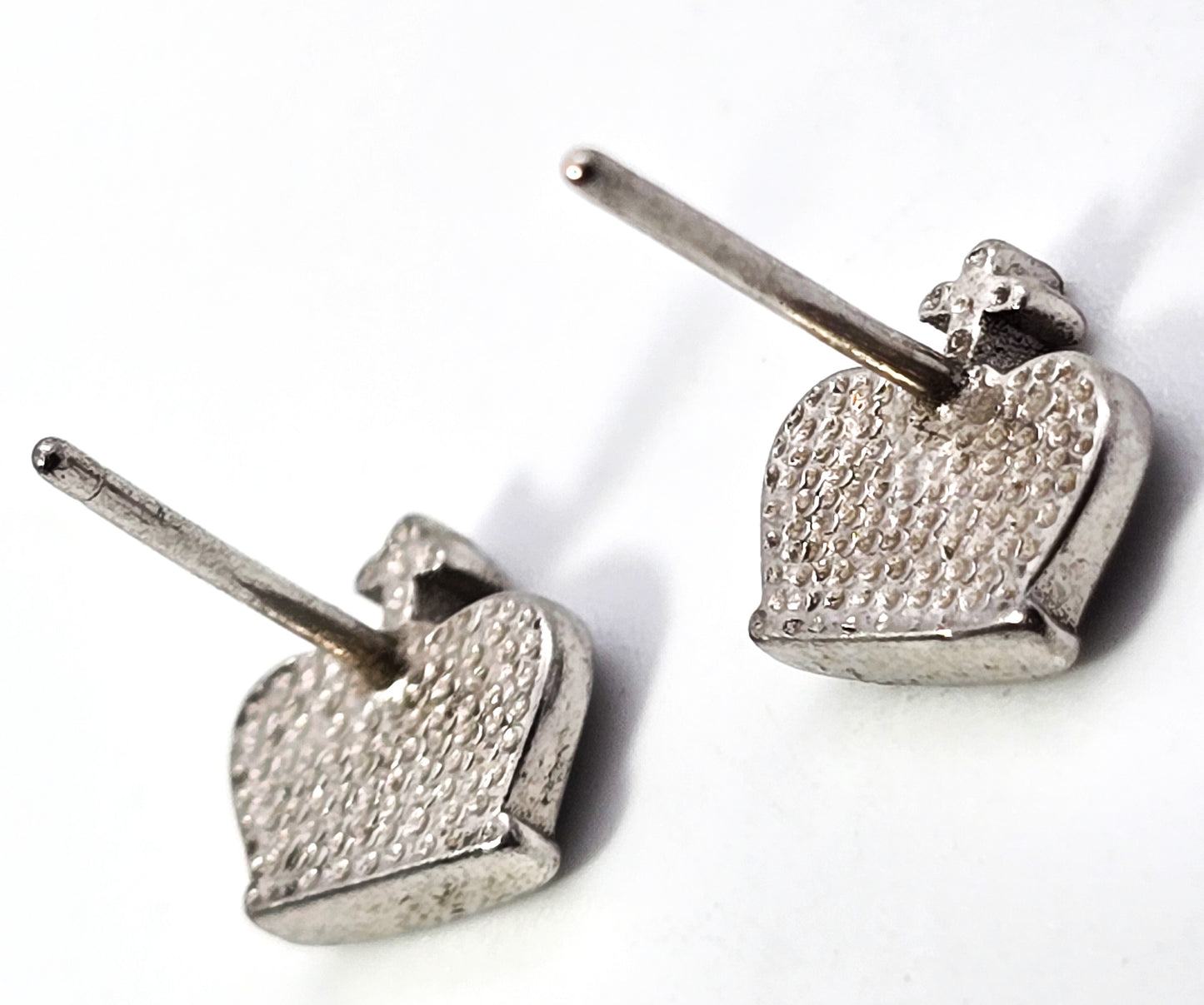 Royal Crown CZ Cubic Zirconia studded sterling silver stud earrings