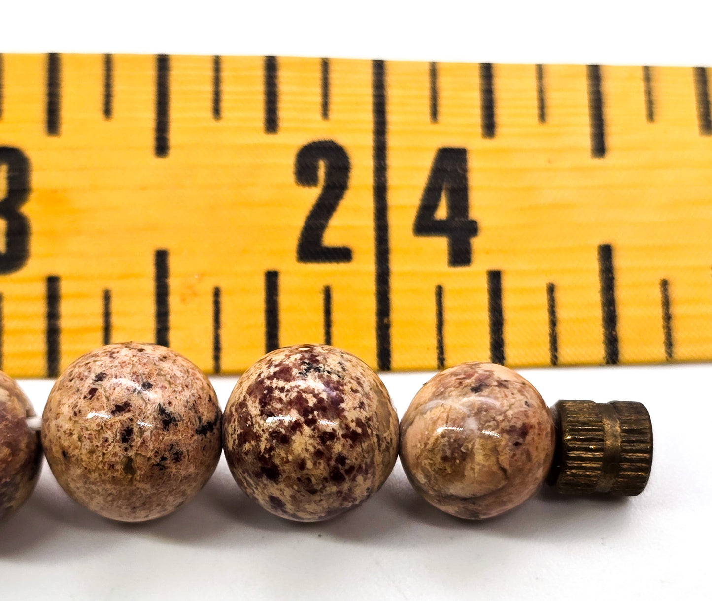 Red Picture Jasper vintage beaded high quality gemstone necklace