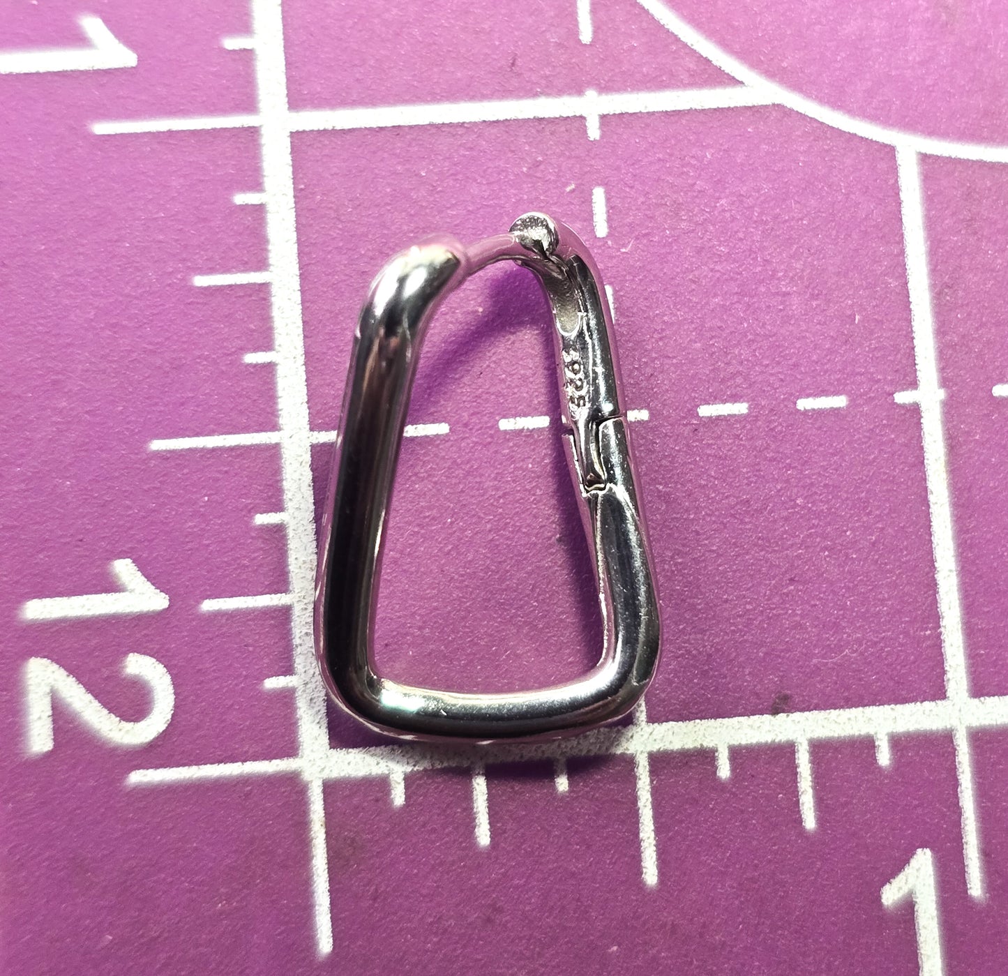 Twisted hoop hinged sterling silver minimalist earrings