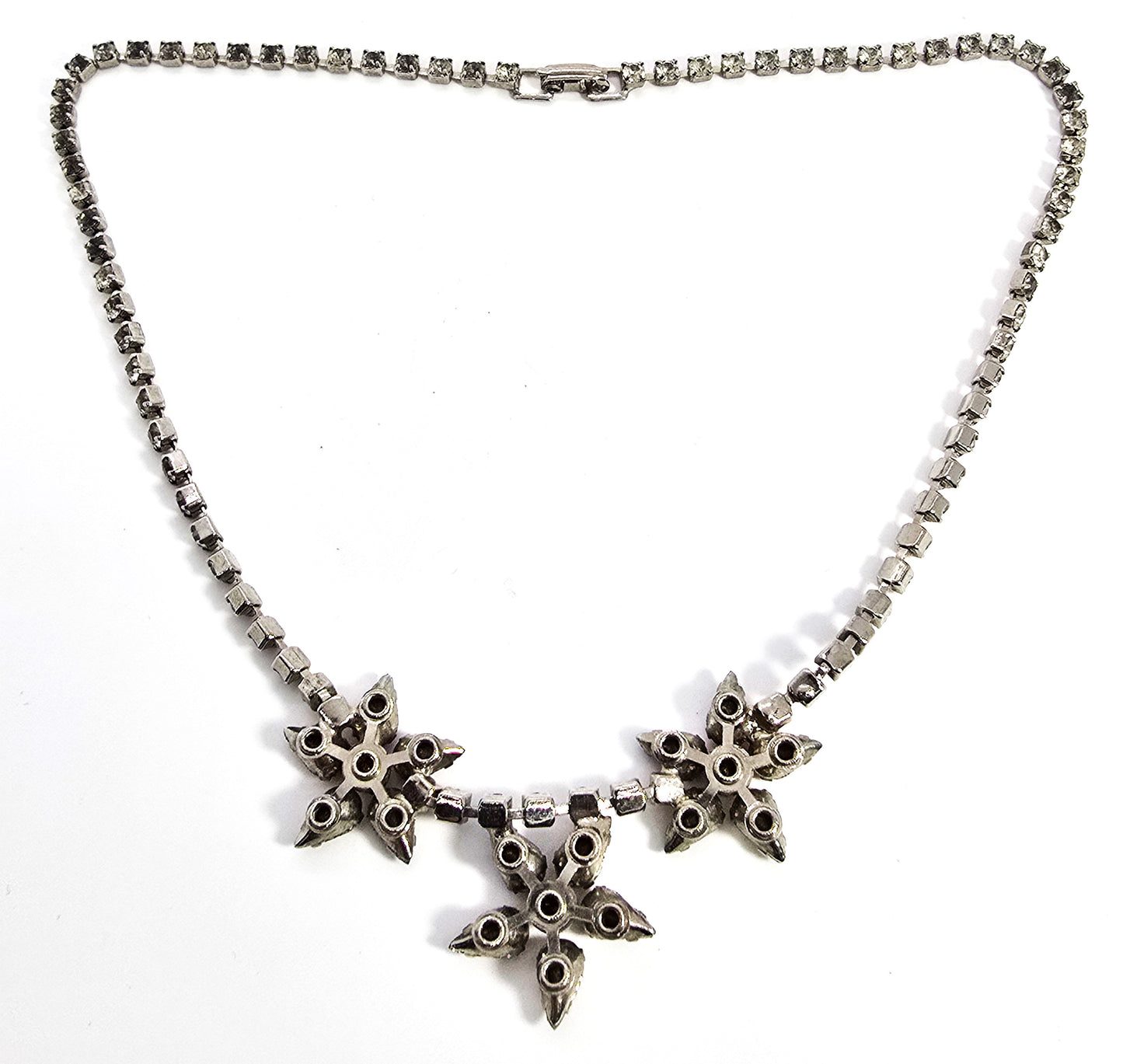 Order of the Eastern Star Masonic mid century vintage rhinestone necklace
