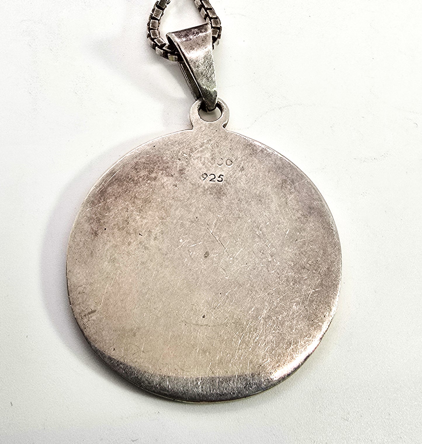 Maltese Celtic cross Mexican sterling silver vintage pendant necklace
