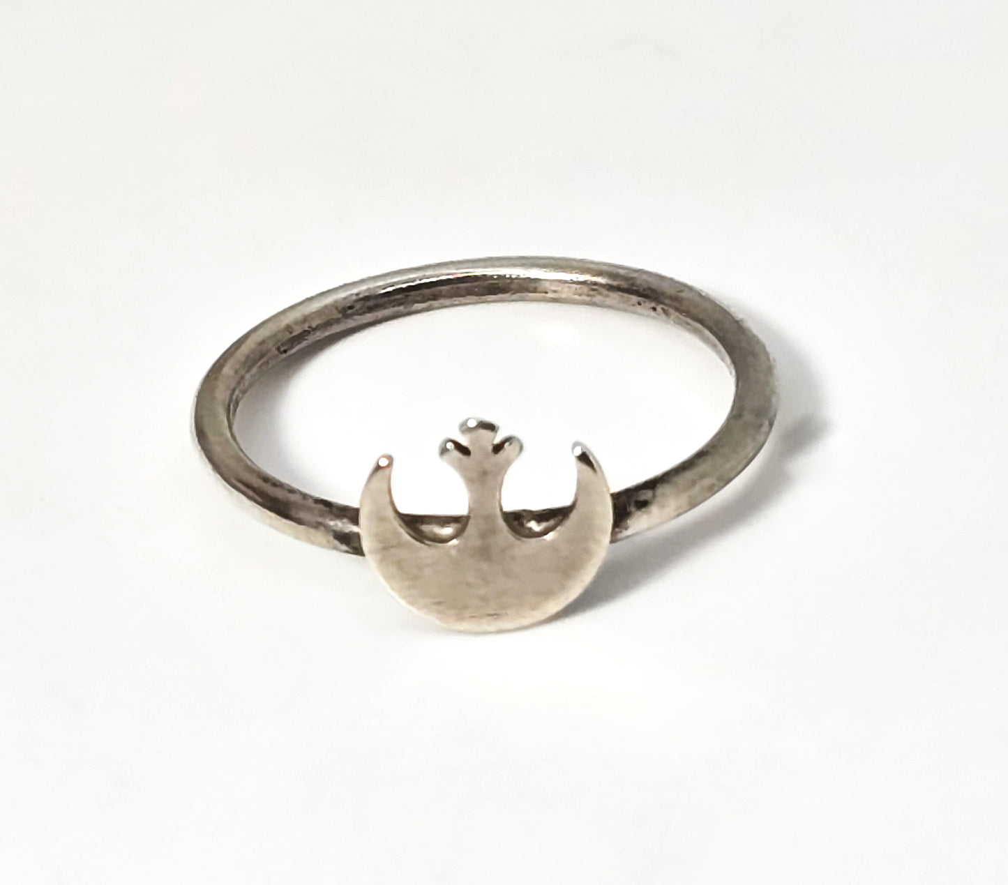 Star Wars Rebel Alliance solid sterling silver stacker ring band size 6