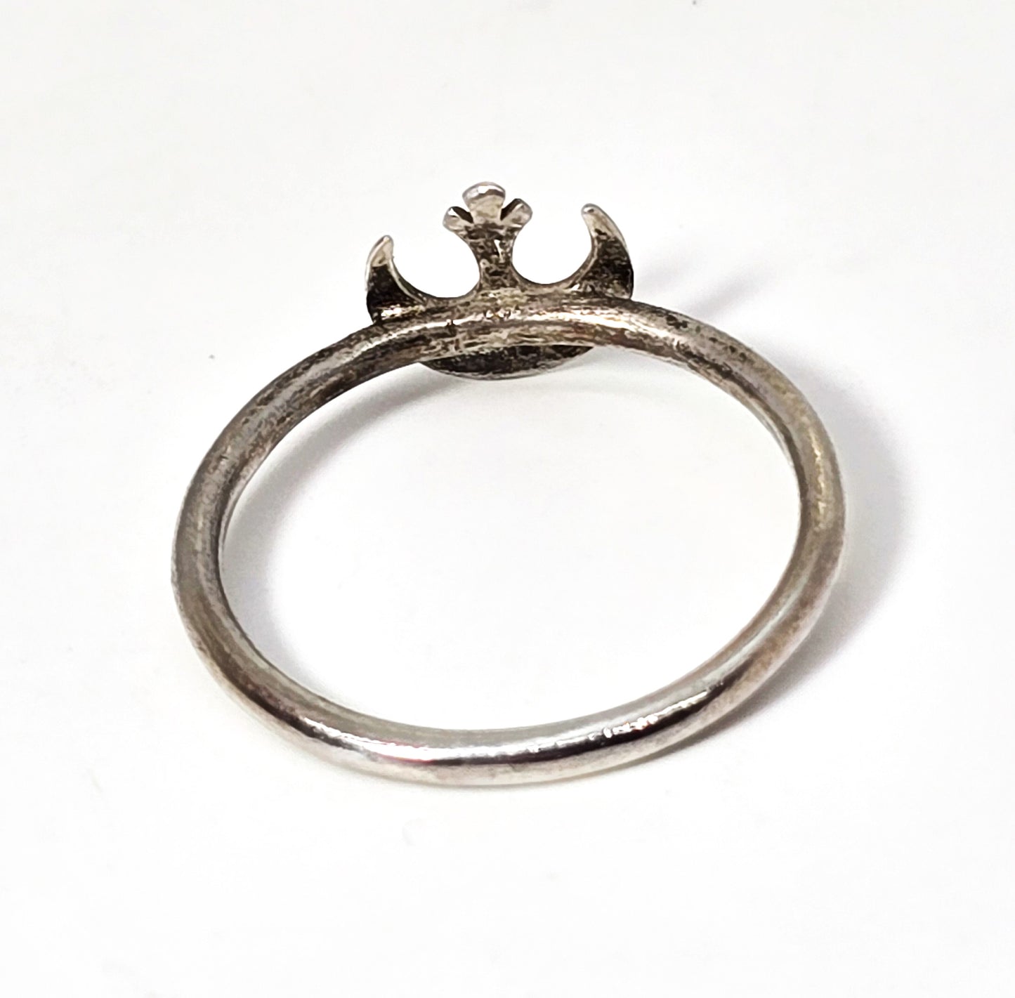 Star Wars Rebel Alliance solid sterling silver stacker ring band size 6