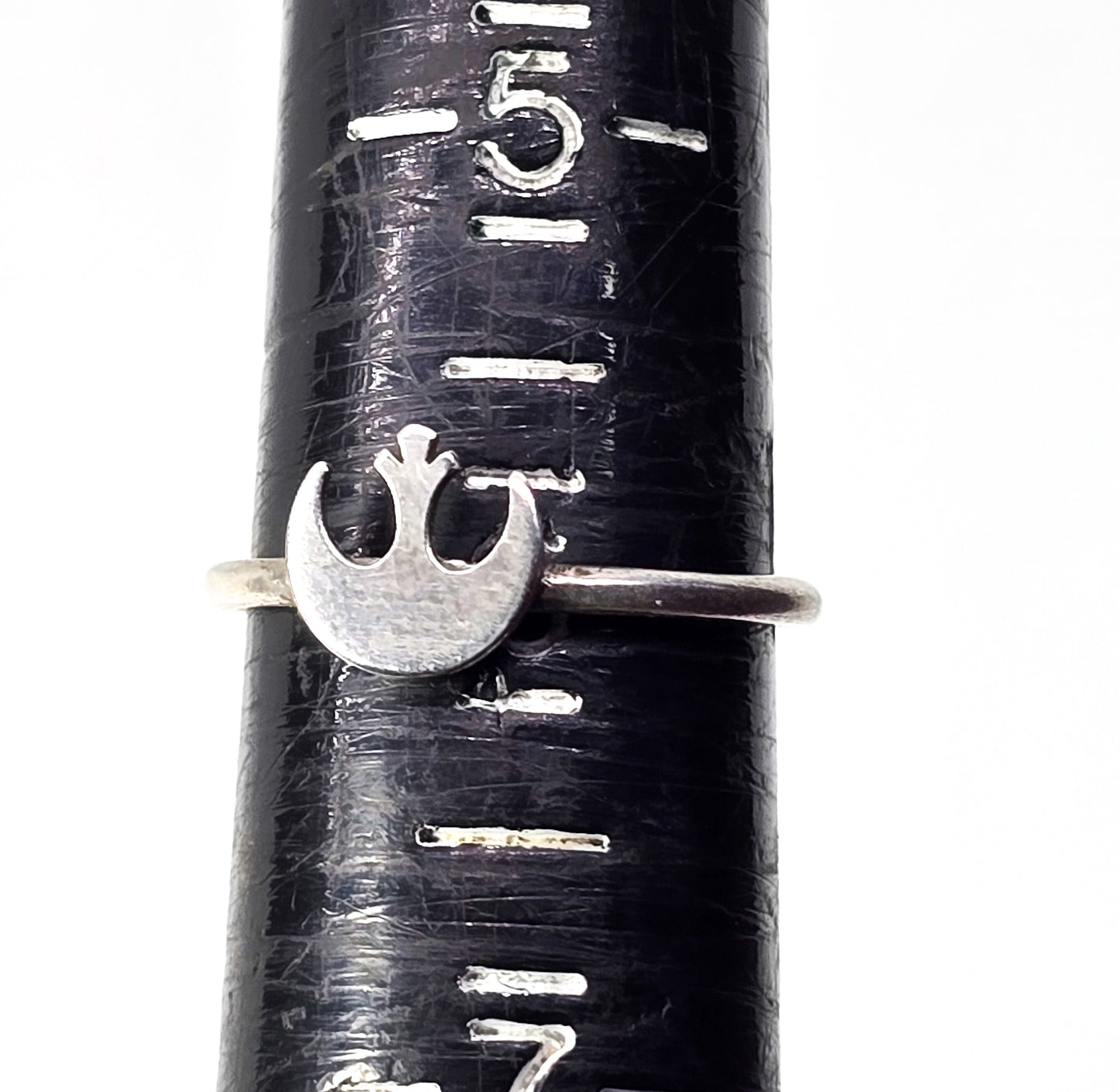 Star Wars Rebel Alliance solid sterling silver stacker ring band size 6