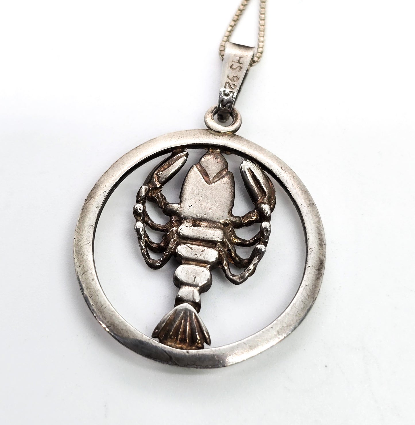 Danish Hermann Siersbol Cancer Zodiac Sign Sterling Silver Necklace Pendant