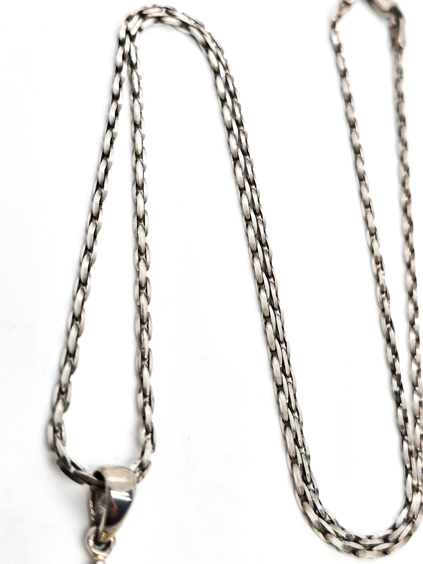 Sterling decorative Cross vintage retro sterling silver pendant necklace