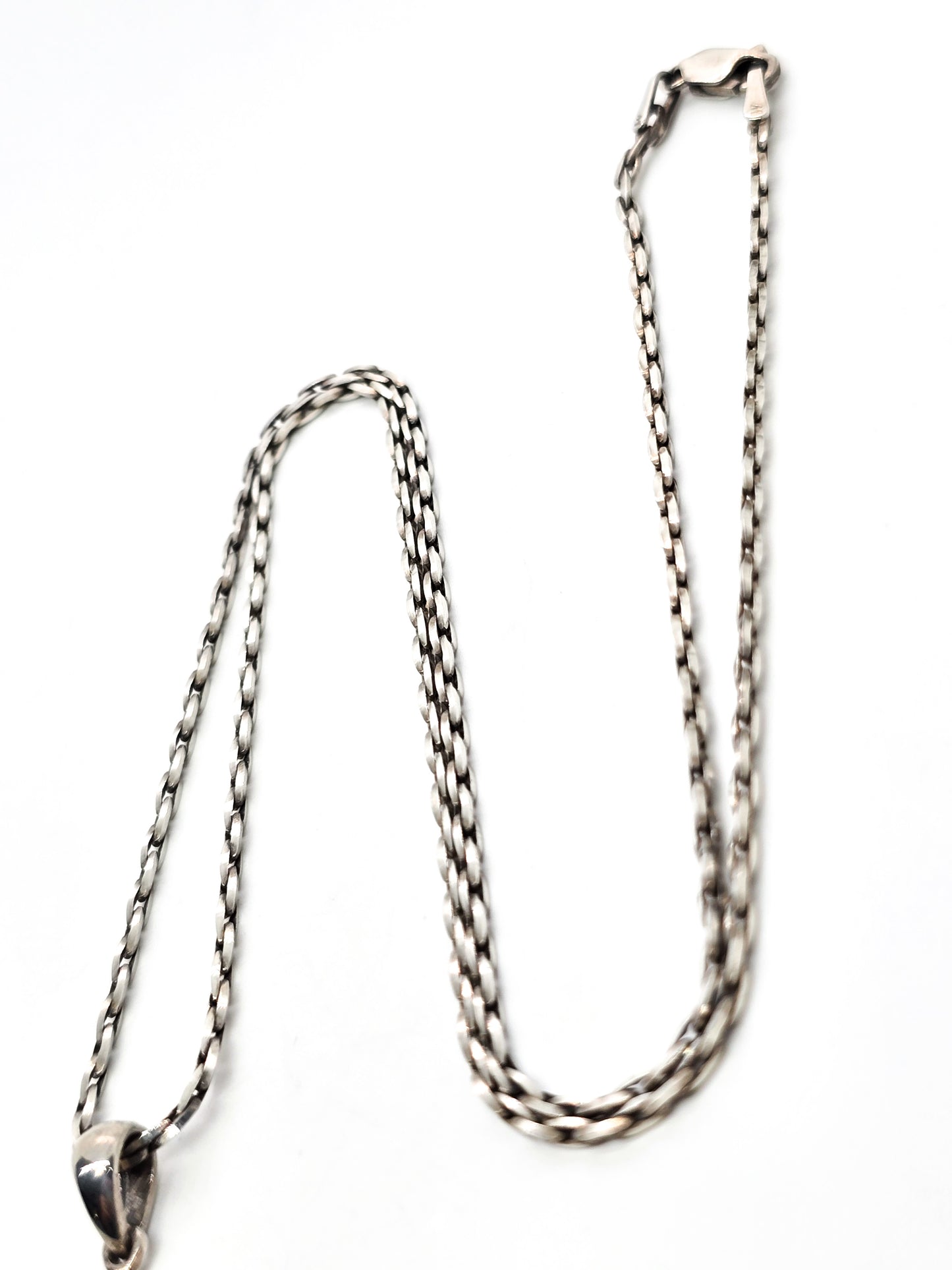 Sterling decorative Cross vintage retro sterling silver pendant necklace