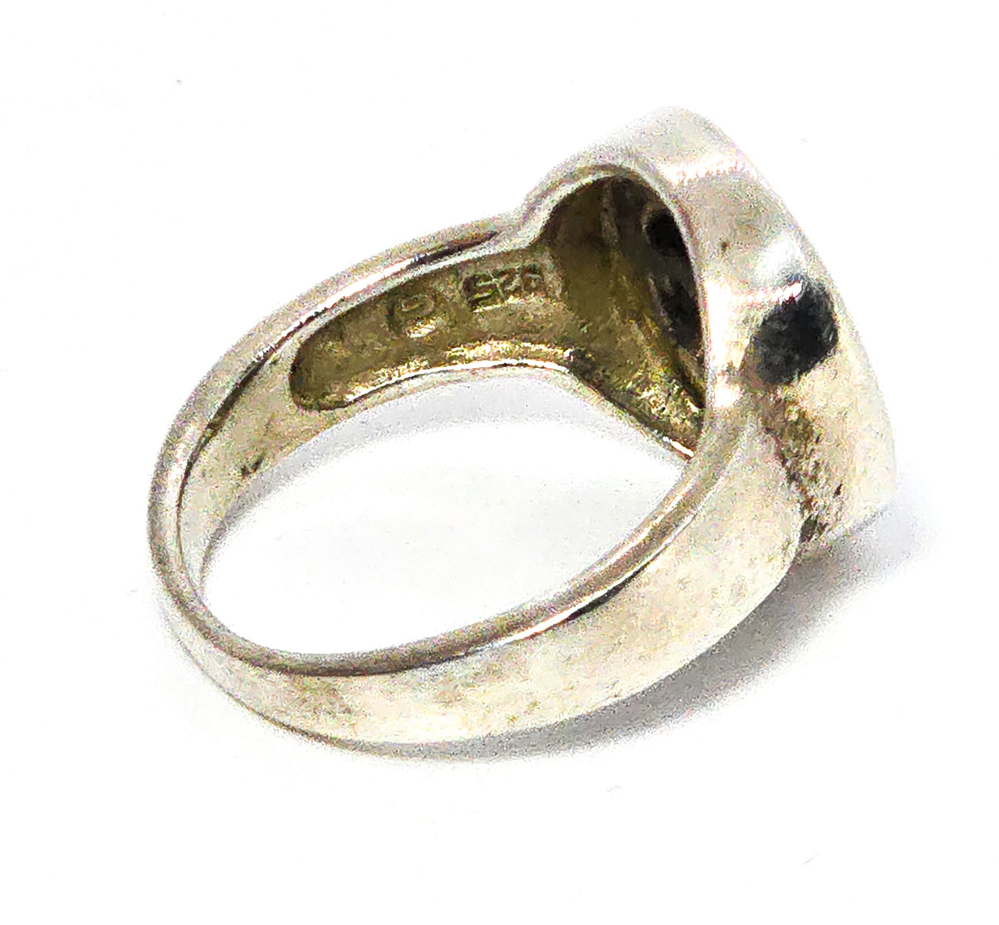 Peter stone PSCL celtic knot druid fleur de lis sterling silver ring size 6