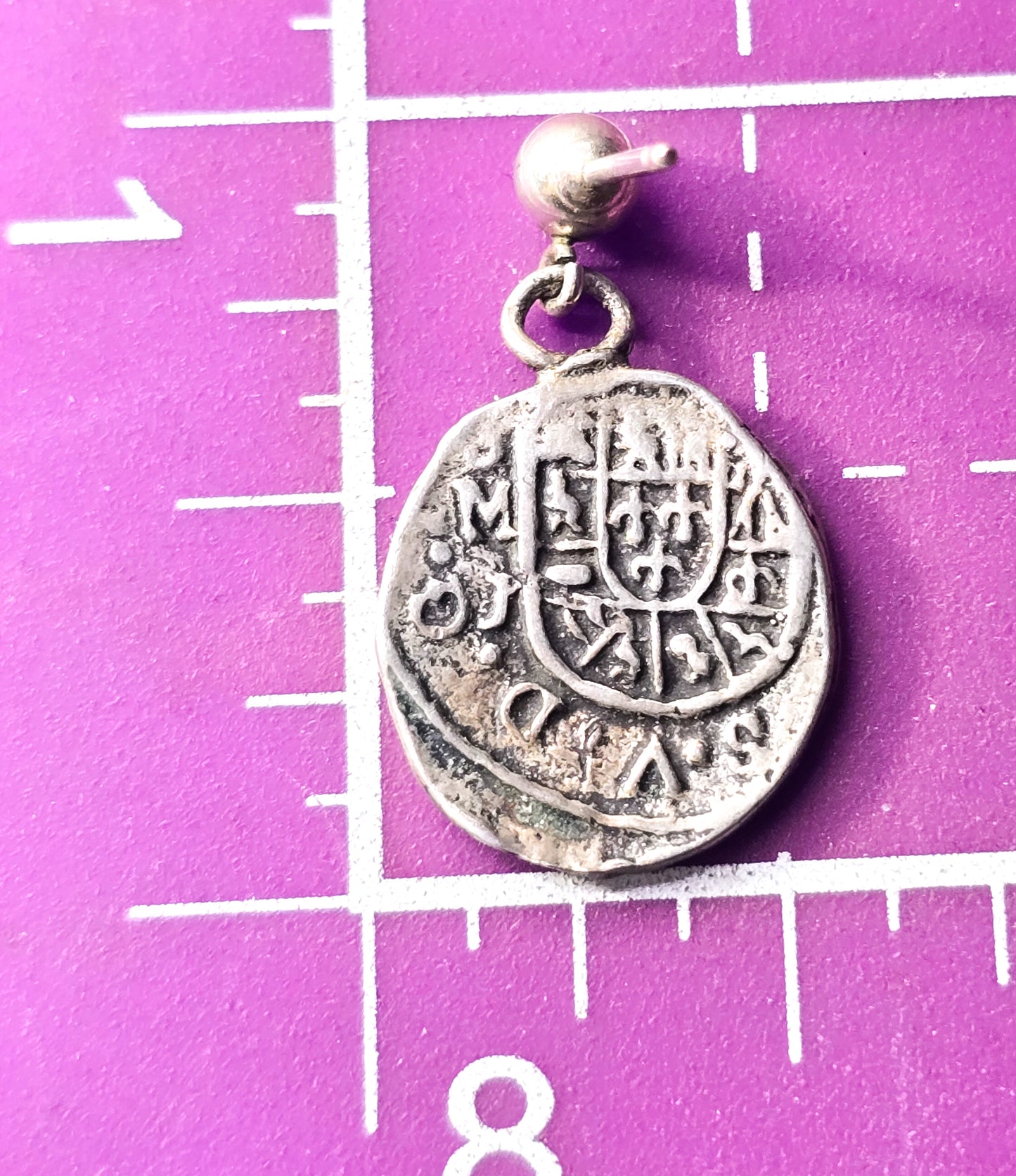 Sunken treasure ATOCHA Coin Earrings Sterling Silver Shipwreck Coin earrings