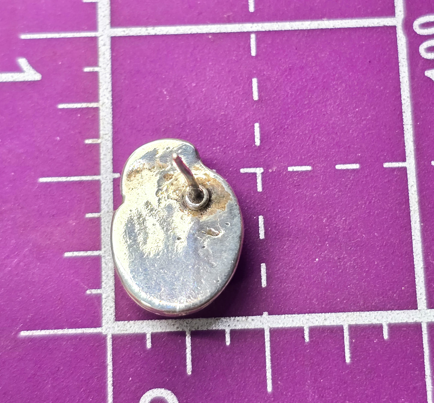 Native American Navajo Mother of Pearl MOP sterling silver stud vintage earrings