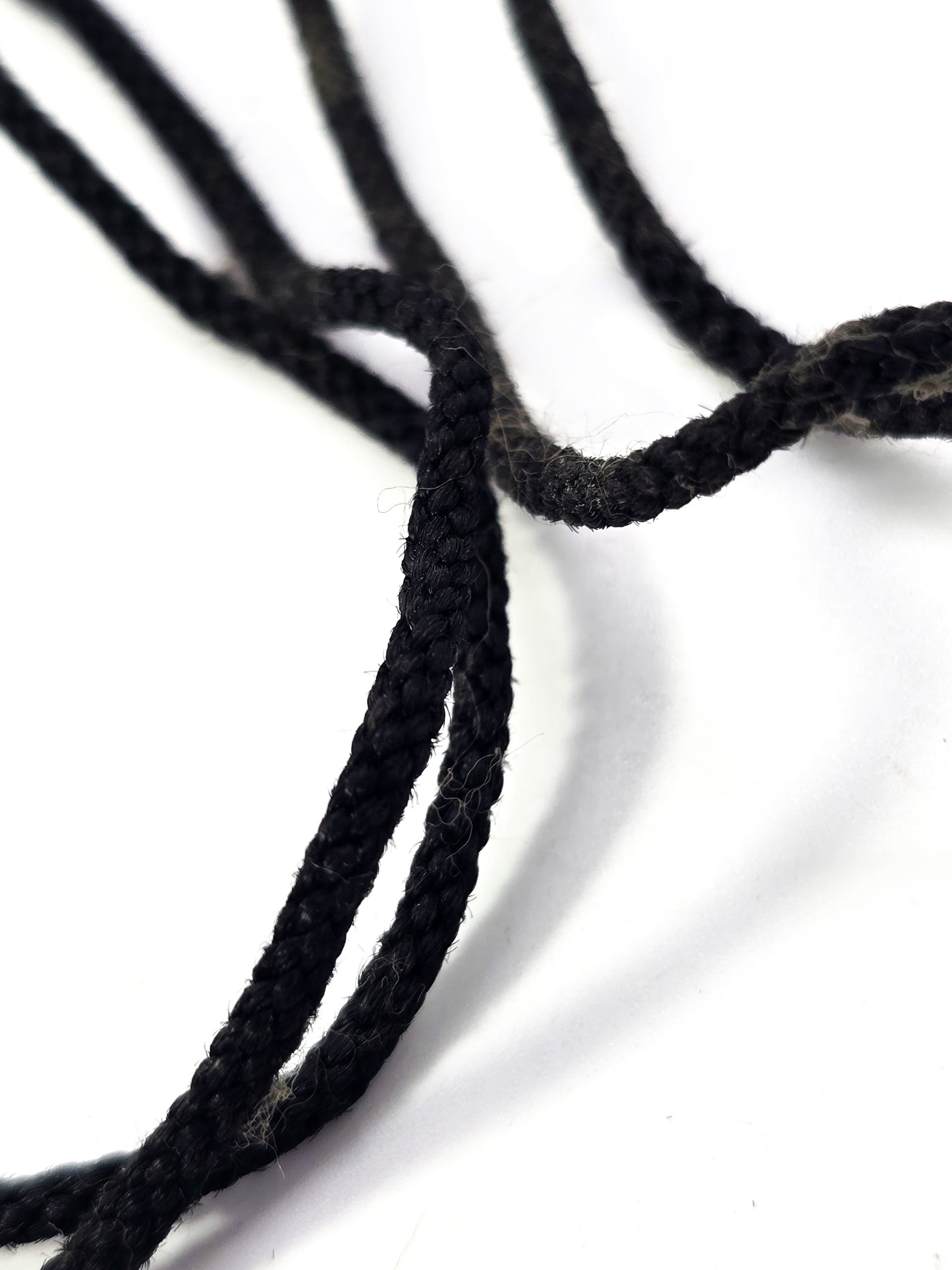 Antique Victorian braided hair mourning necklace with sterling silver vesta pendant