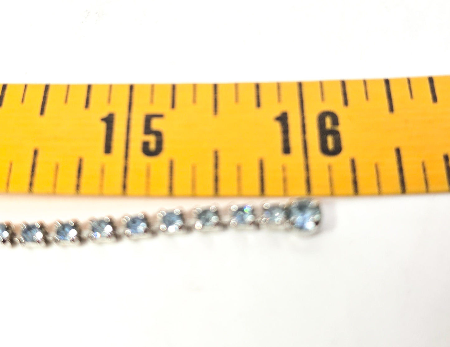 Scalloped halo Baby Blue vintage rhinestone collar mid century statement necklace