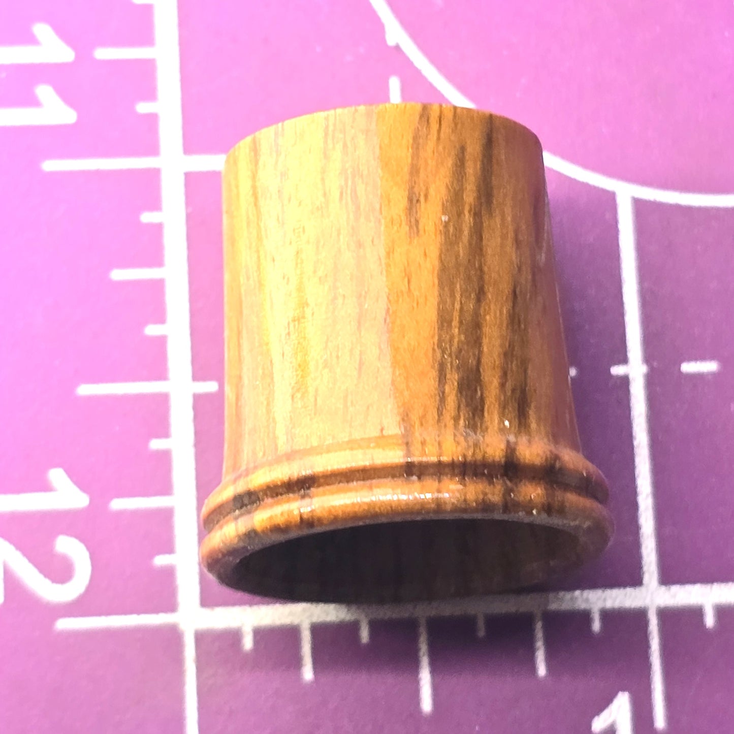 Folk Art Mertylwood Oregon wood vintage sewing thimble NTW unused