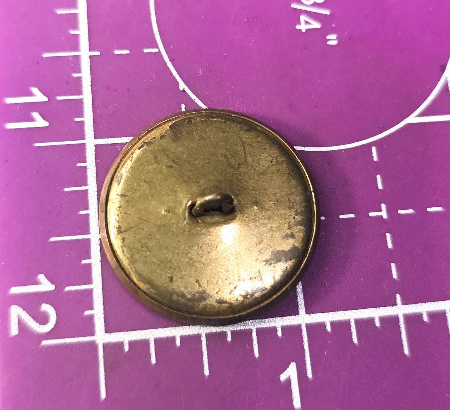 Elizabeth II Dei Gratia Regina Large 1.12" Canada Antique Brass Button set of 2