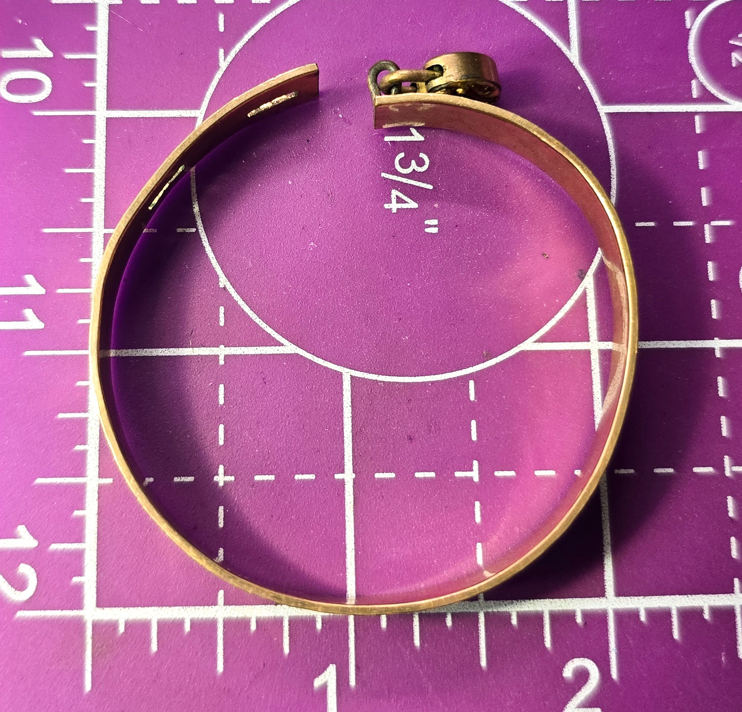 Victorian heart padlock yellow gold filled sweetheart wedding bangle bracelet LOCKED