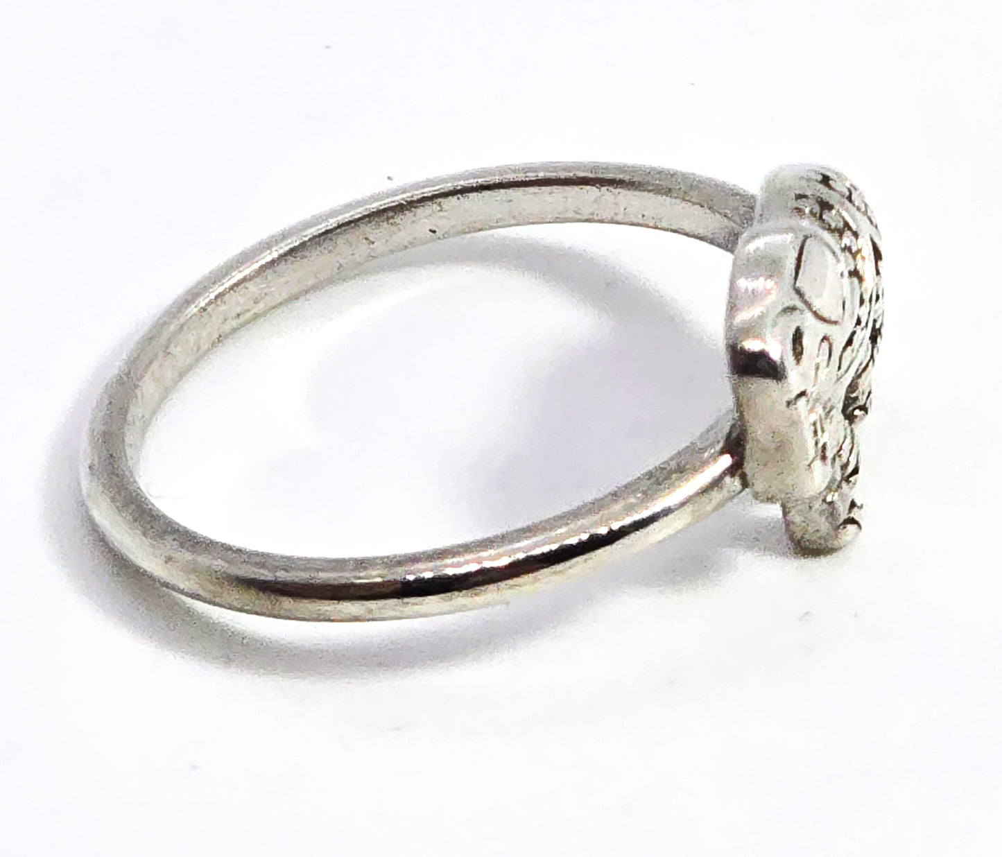 Elephant Detailed full body Bali Balinese style sterling silver ring size 7.5