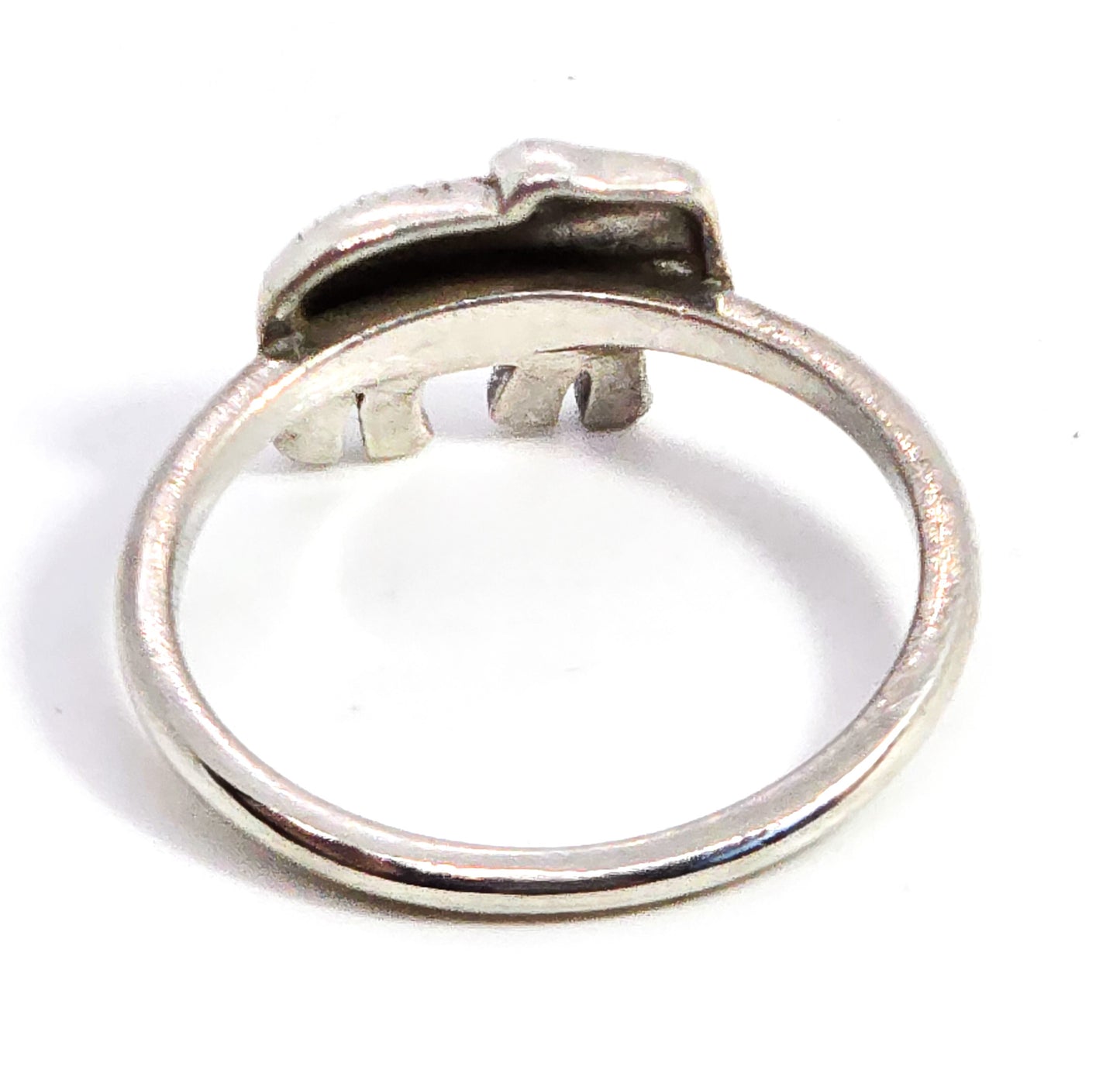 Elephant Detailed full body Bali Balinese style sterling silver ring size 7.5