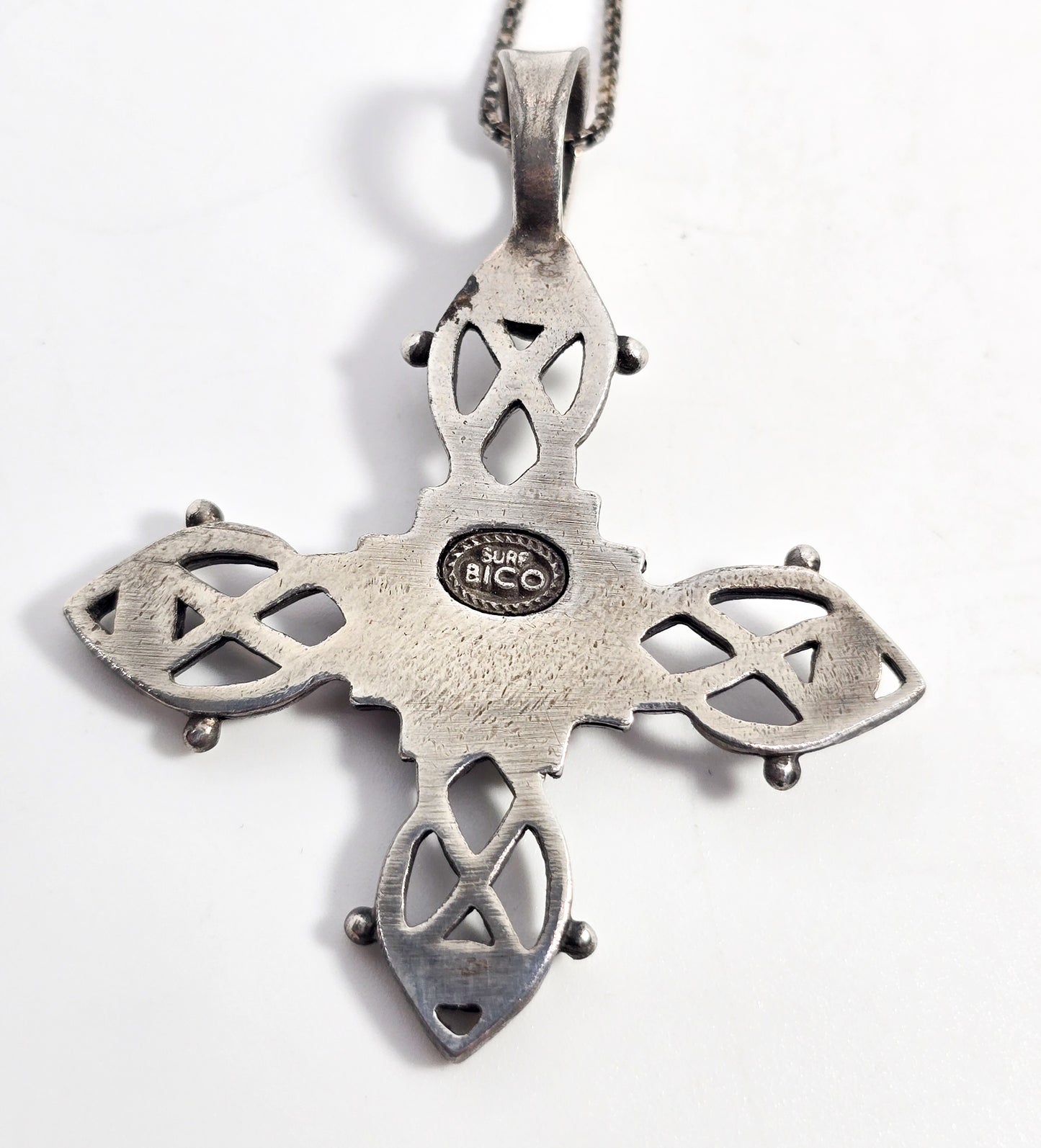 Dong Bang Shin Ki Hero Bico Pendant 24 inch pewter silver necklace