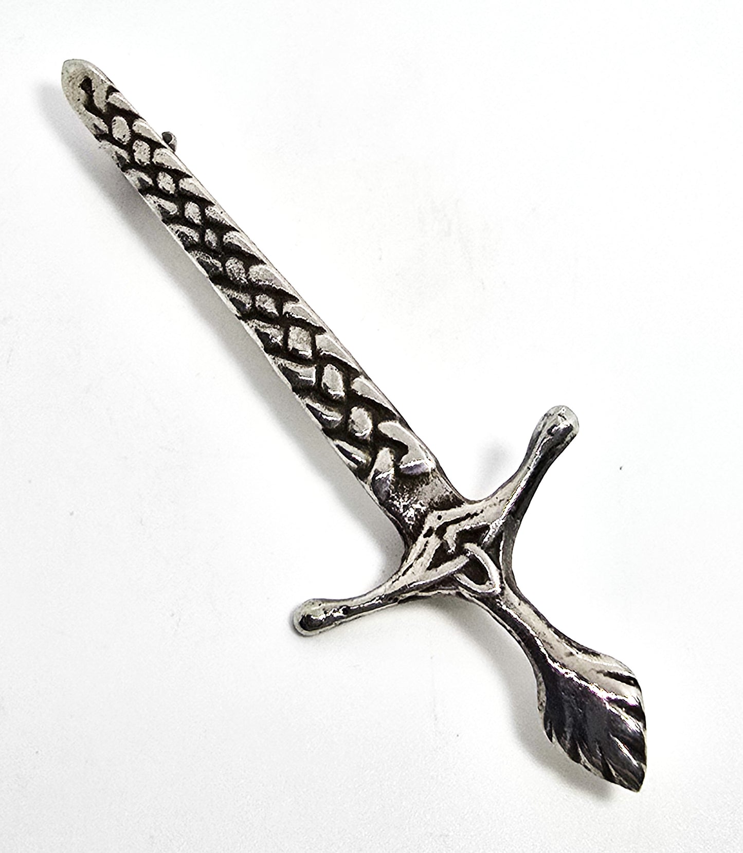 Iona Scottish claymore sword vintage sterling silver vintage kilt pin brooch